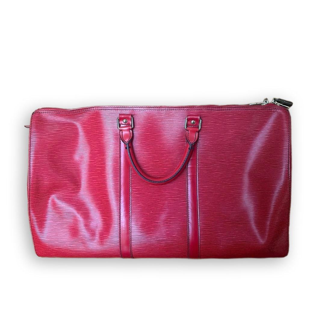 Louis Vuitton Louis Vuitton - Red Epi Keepall 50 Boston Bag Preloved Size ONE SIZE - 2 Thumbnail