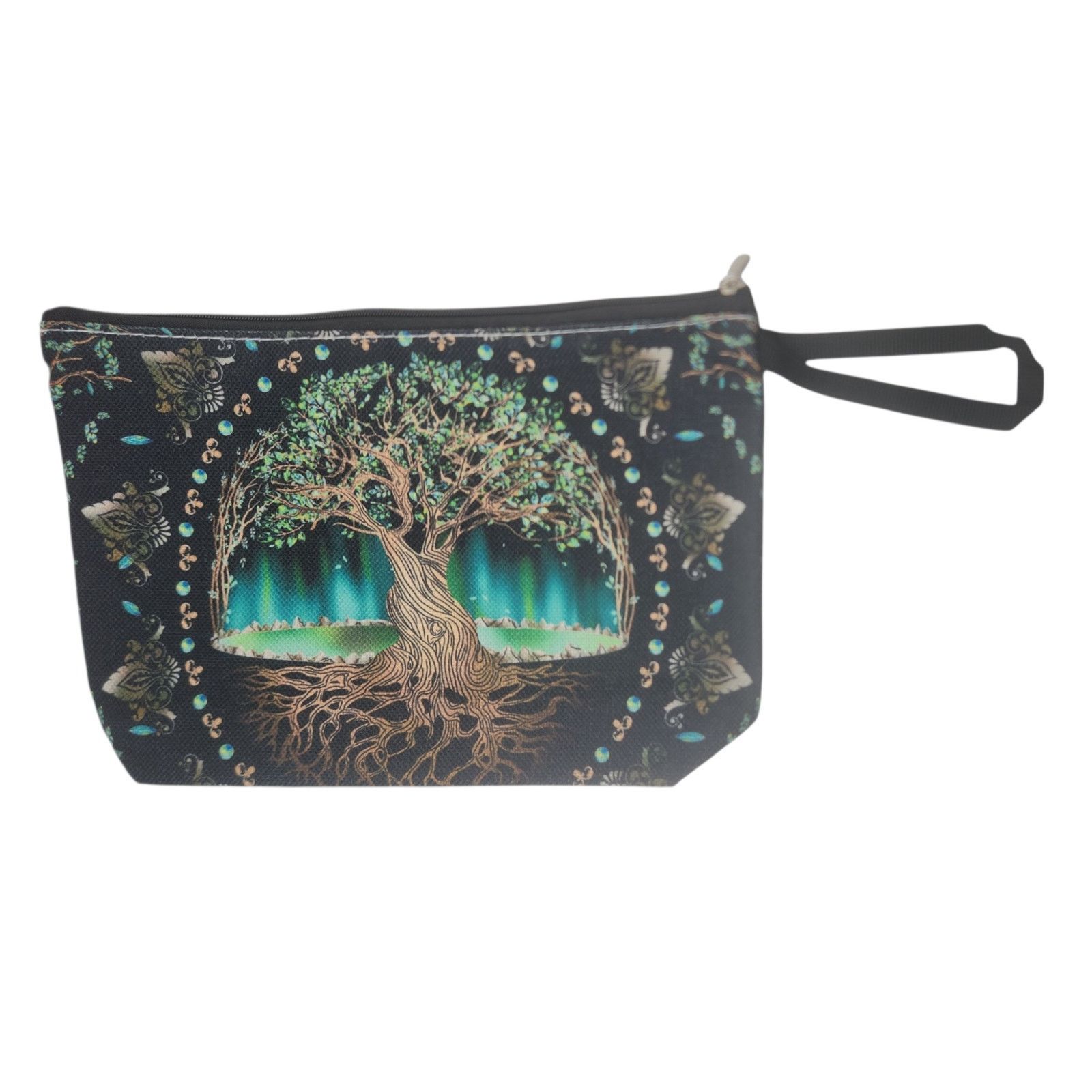 Other Tree of Life Cosmetic Bag Mystical Green Celestial Organizer Size ONE SIZE - 3 Thumbnail