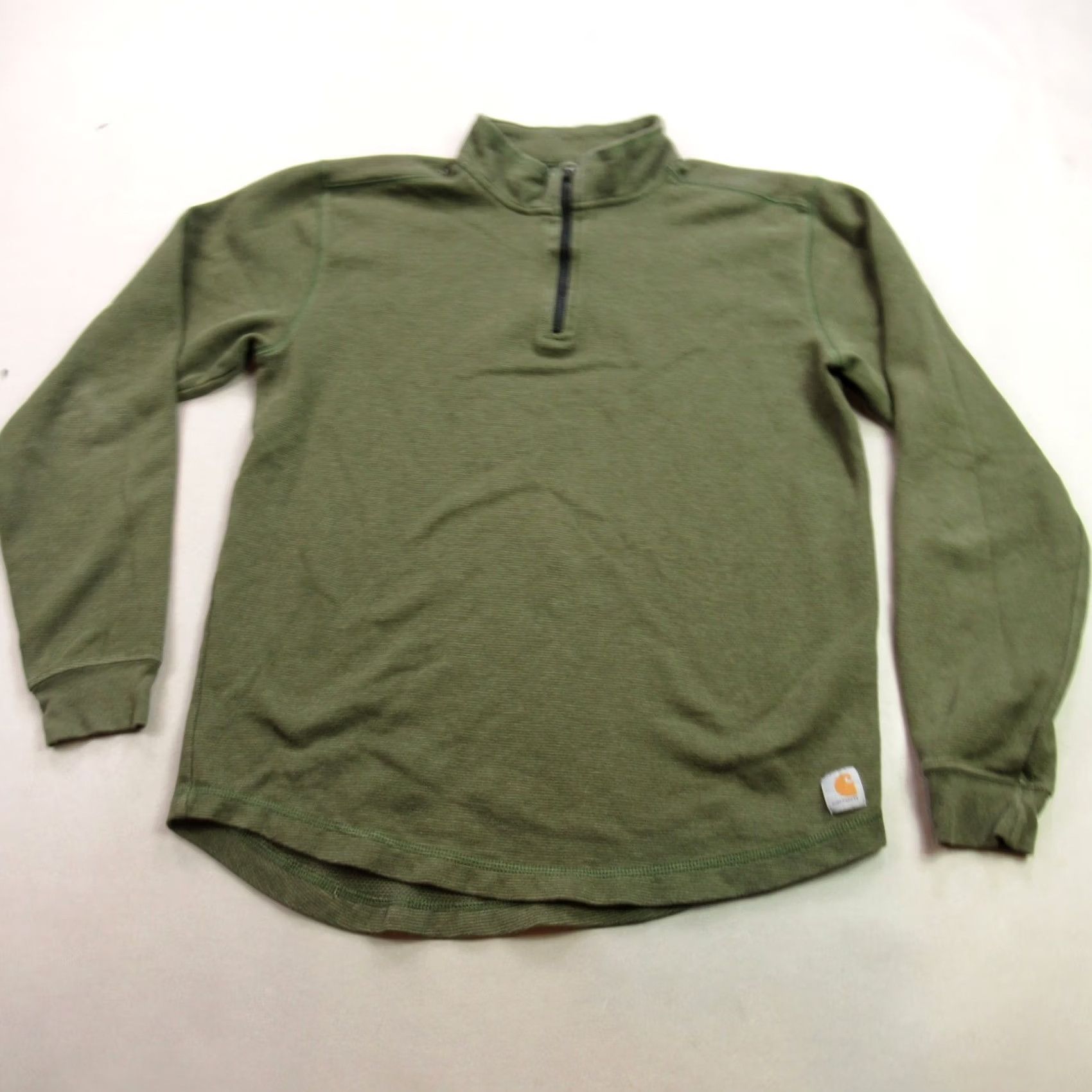 Carhartt Carhartt Sweater Medium Green 1/4 Zip Long Sleeve Relaxed Fit Golf Mens Size US M / EU 48-50 / 2 - 2 Thumbnail