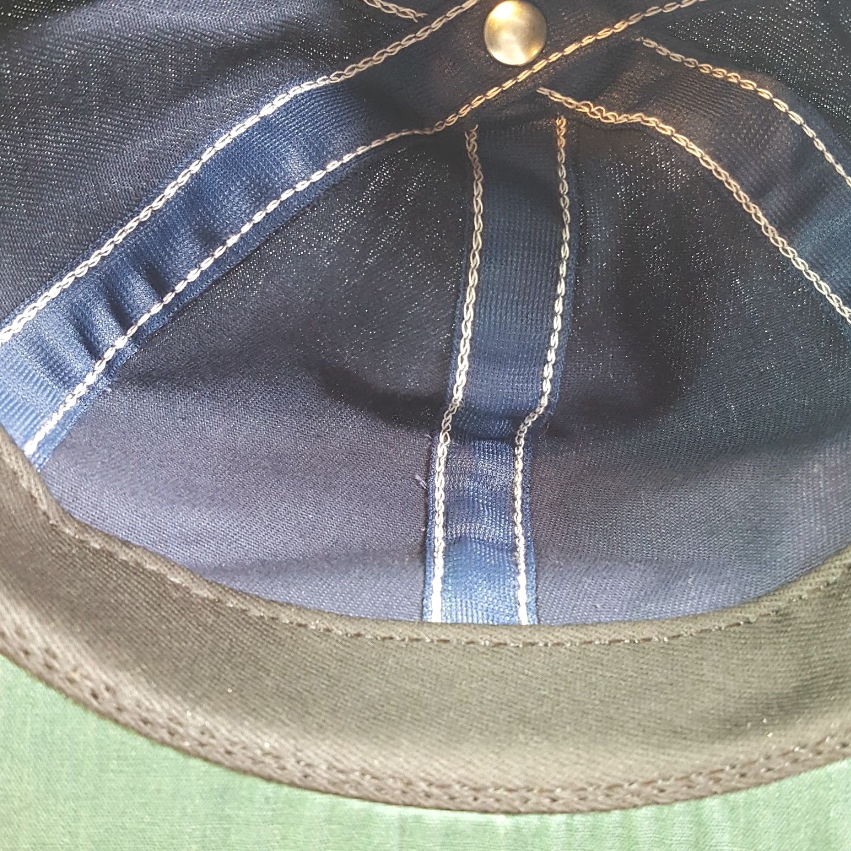 Vintage VINTAGE Navy Plaid USA Blank Adjustable Strap Dad Hat Baseball Cap Retro Mens Blue Town Talk Hat Size ONE SIZE - 7 Thumbnail