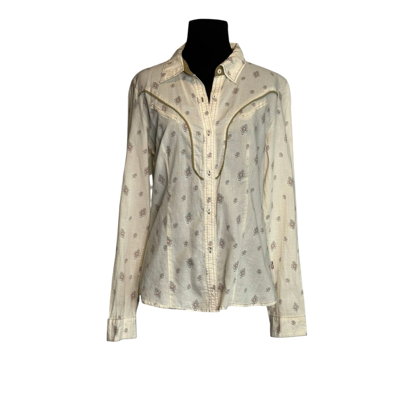 Levi's Levis long sleeves western button shirt size Medium Size S / US 4 / IT 40 - 14 Thumbnail