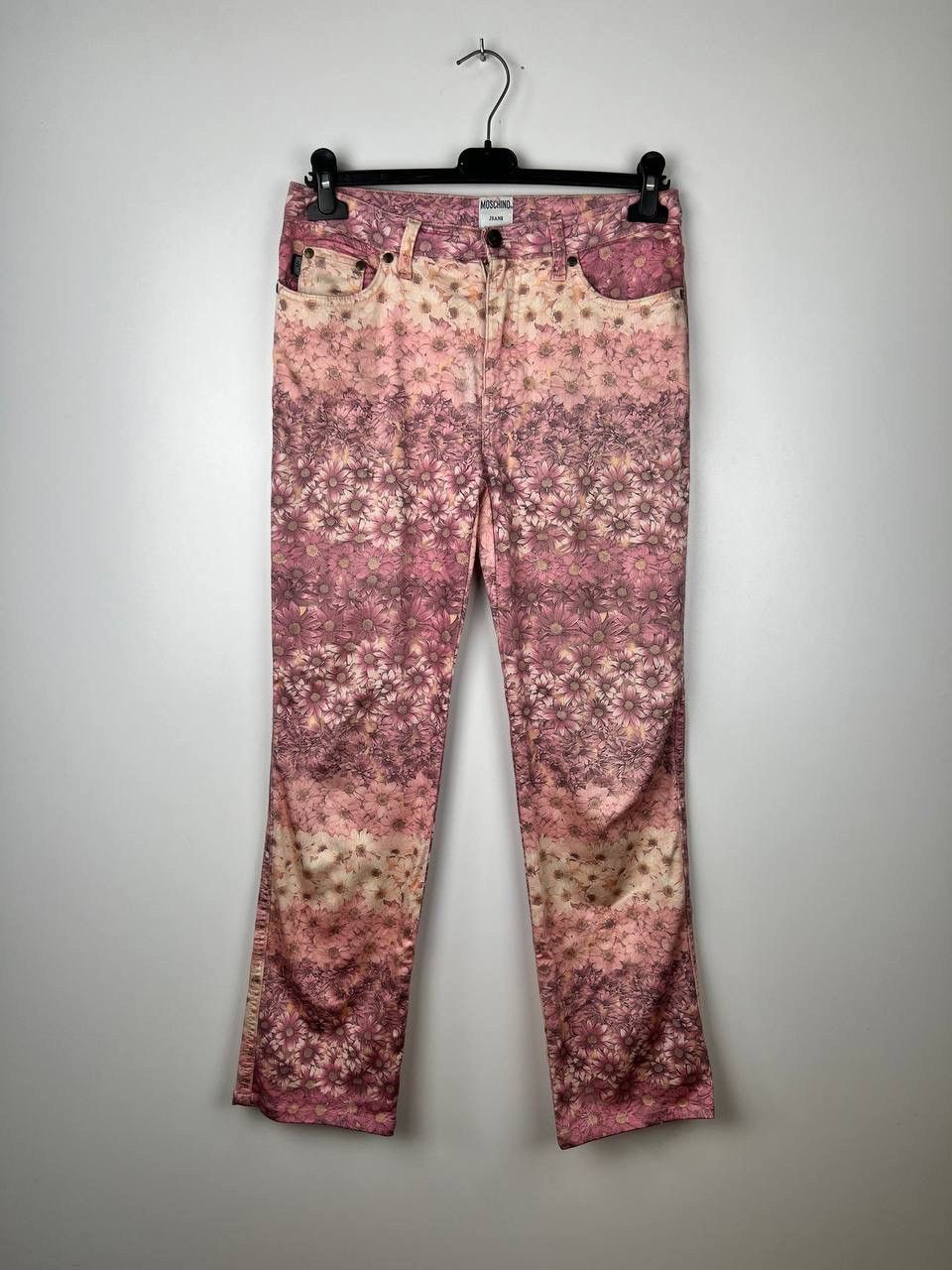 Moschino × Vintage Moschino Jeans flowers pant woman size 30 Size 30" / US 8 / IT 44 - 1 Thumbnail