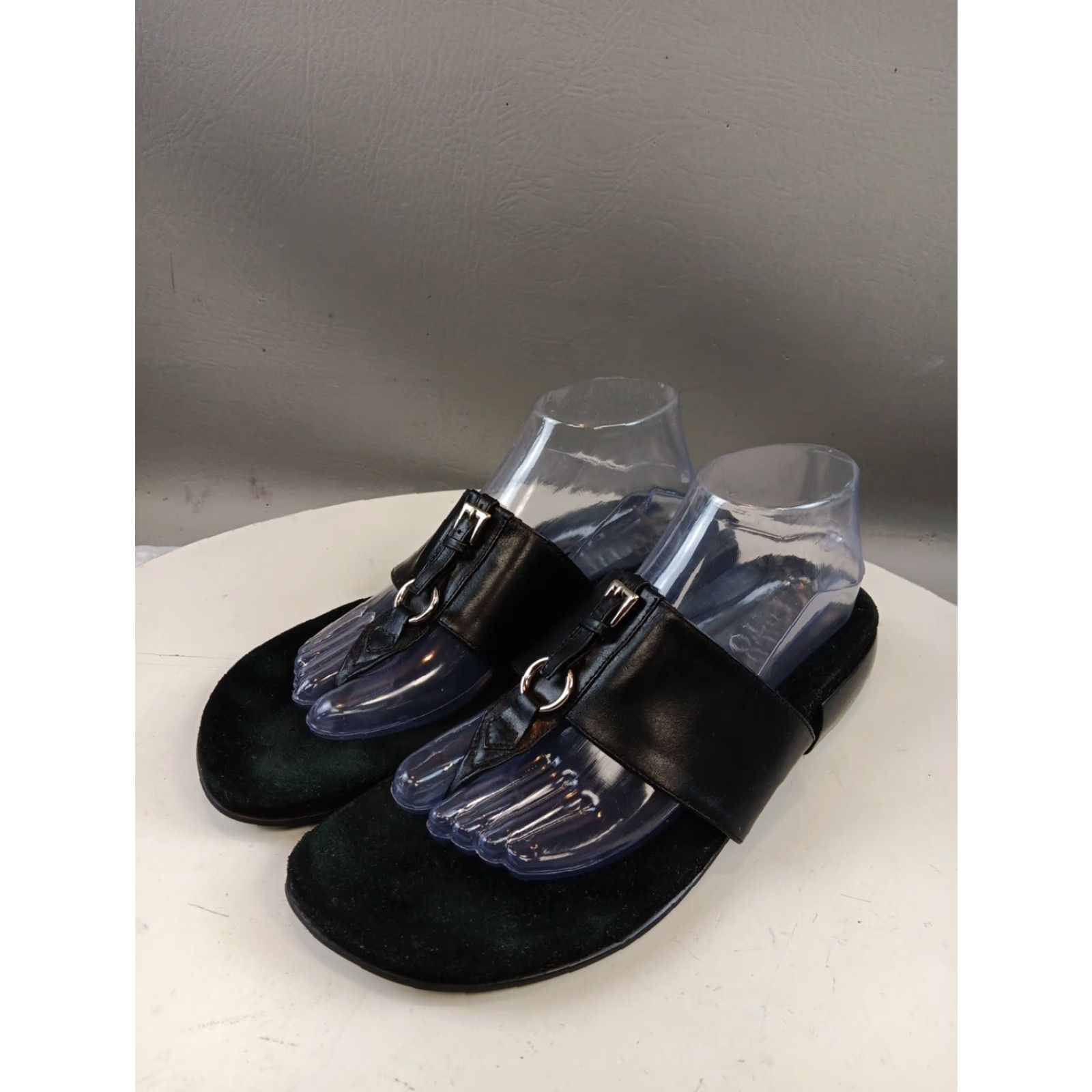 Franco Sarto Franco Sarto Sandal Women Flip Flop Leather Brown 6 Summer Casual Womens Shoes Size US 6 / IT 36 - 4 Thumbnail