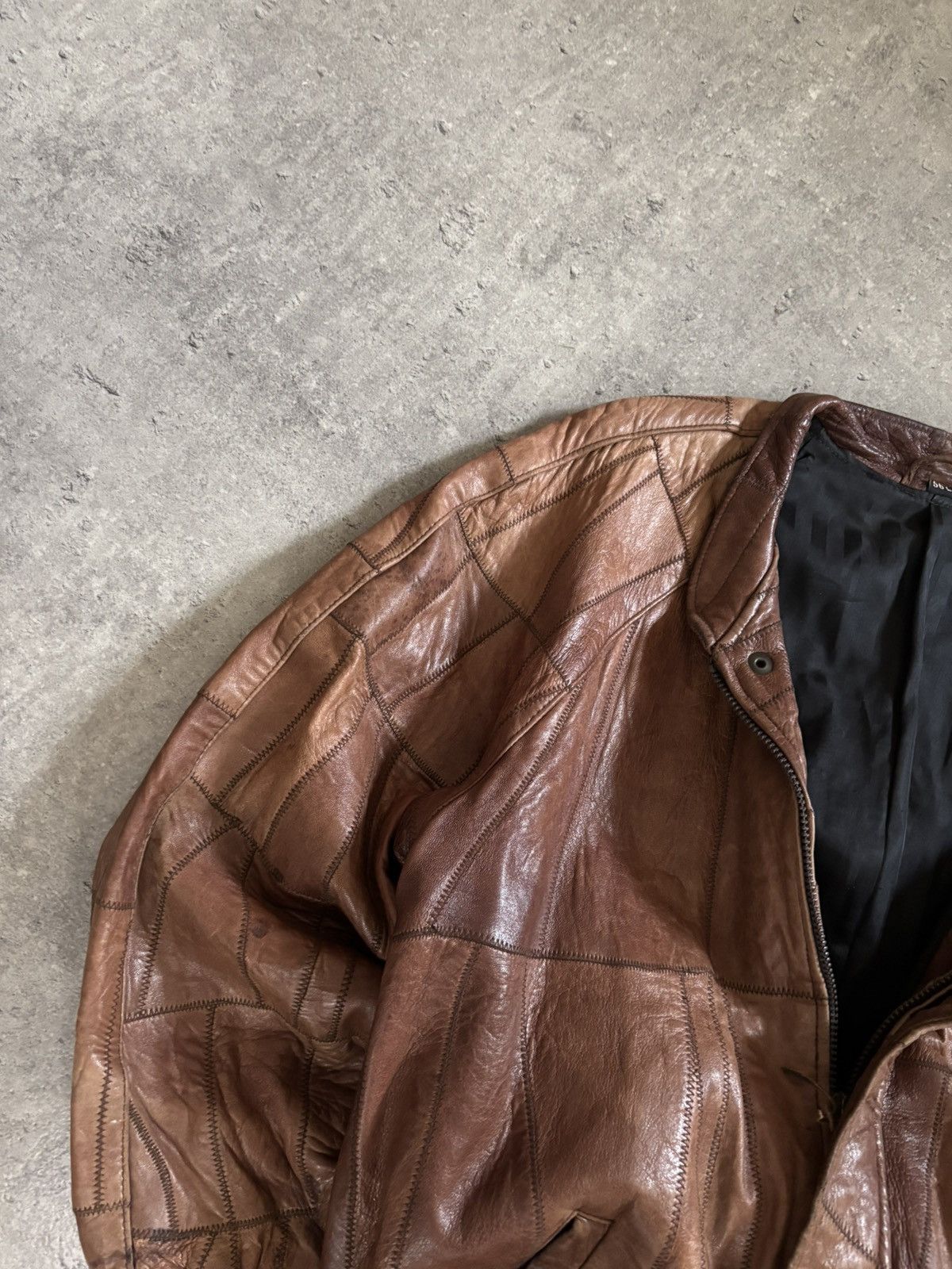 Vintage Real Leather Vintage Boxy Leather Jacket Y2K Streetwear L Size US L / EU 52-54 / 3 - 9 Thumbnail