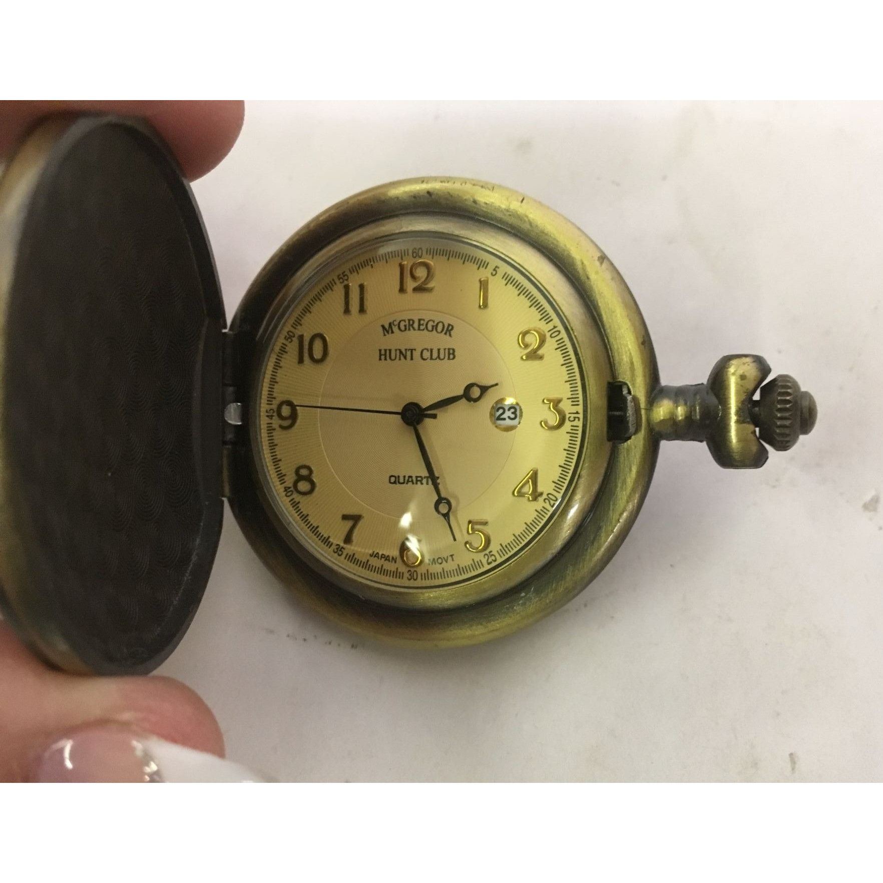 McGregor McGregor Hunt Club Pocket Watch flying Eagle in bronze on bl Size ONE SIZE - 3 Thumbnail
