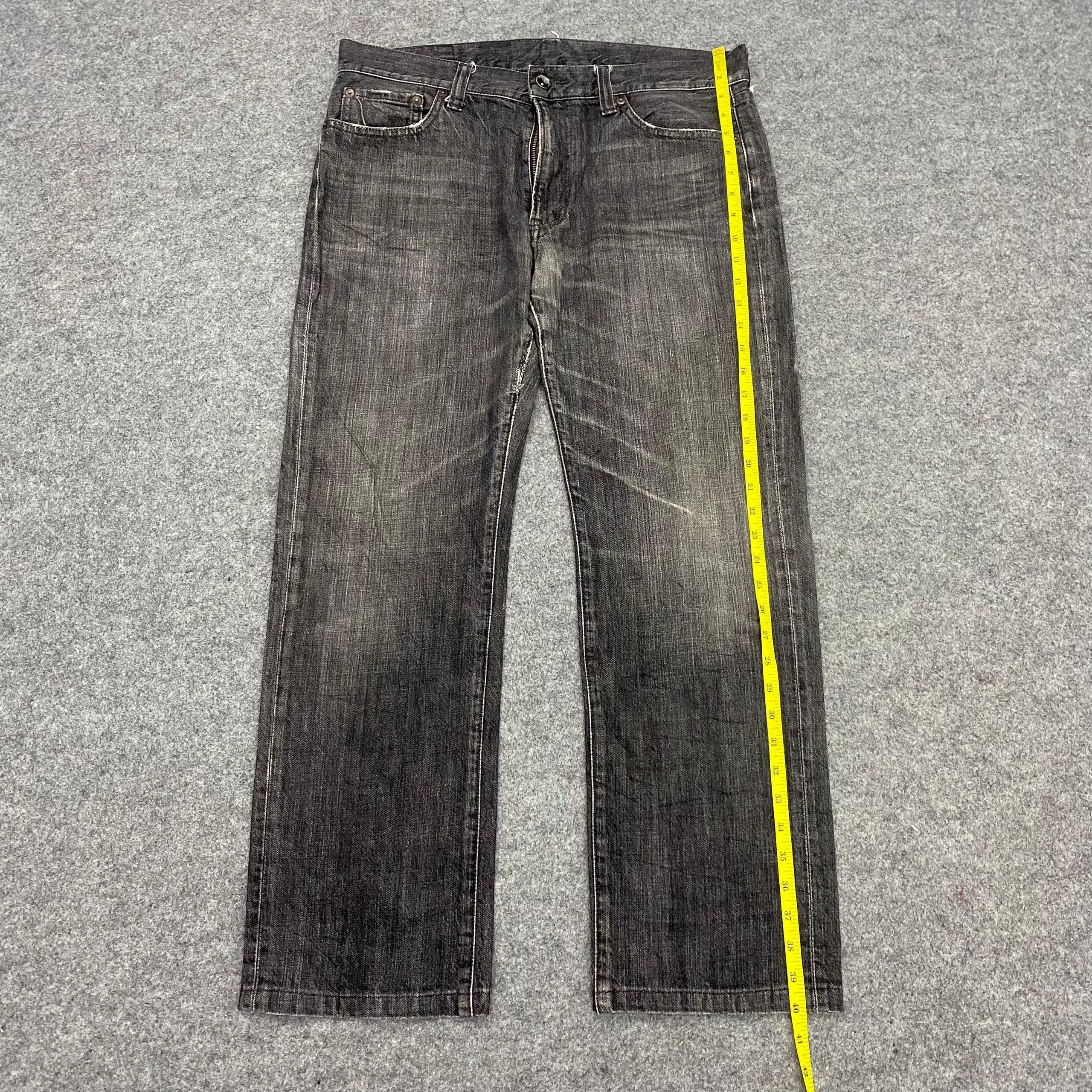 Uniqlo 💥Vintage Uniqlo Original Basic Distressed Denim Size US 36 / EU 52 - 2 Thumbnail