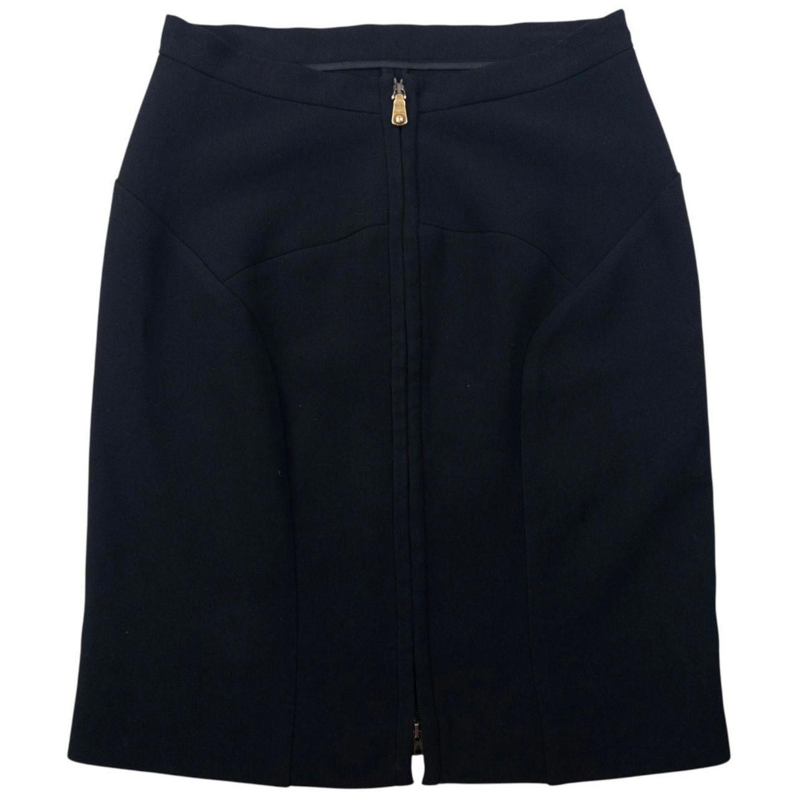 Miu Miu Vintage 2009 Miu Miu Zip Skirt Womens Size W27 Size 27" / US 4 / IT 40 - 1 Thumbnail