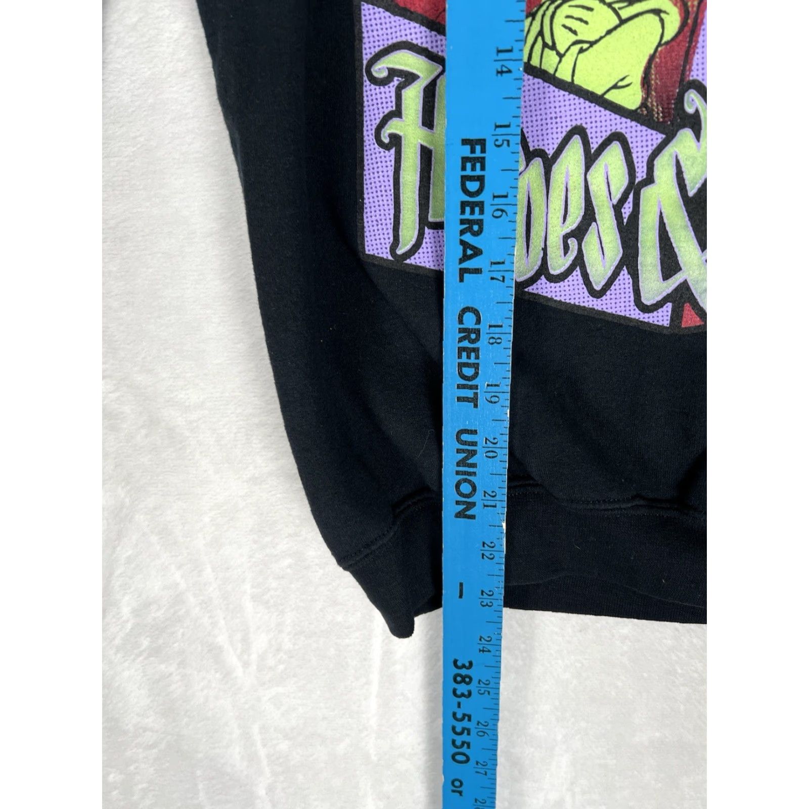 Disney VINTAGE Disney Sweatshirt Heroes & Villains Mickey Mouse XS Unisex Adults Black 90s Cartoon Graphic Print Pullover Size XS Mens Womens Boys Girls Size US XS / EU 42 / 0 - 4 Thumbnail