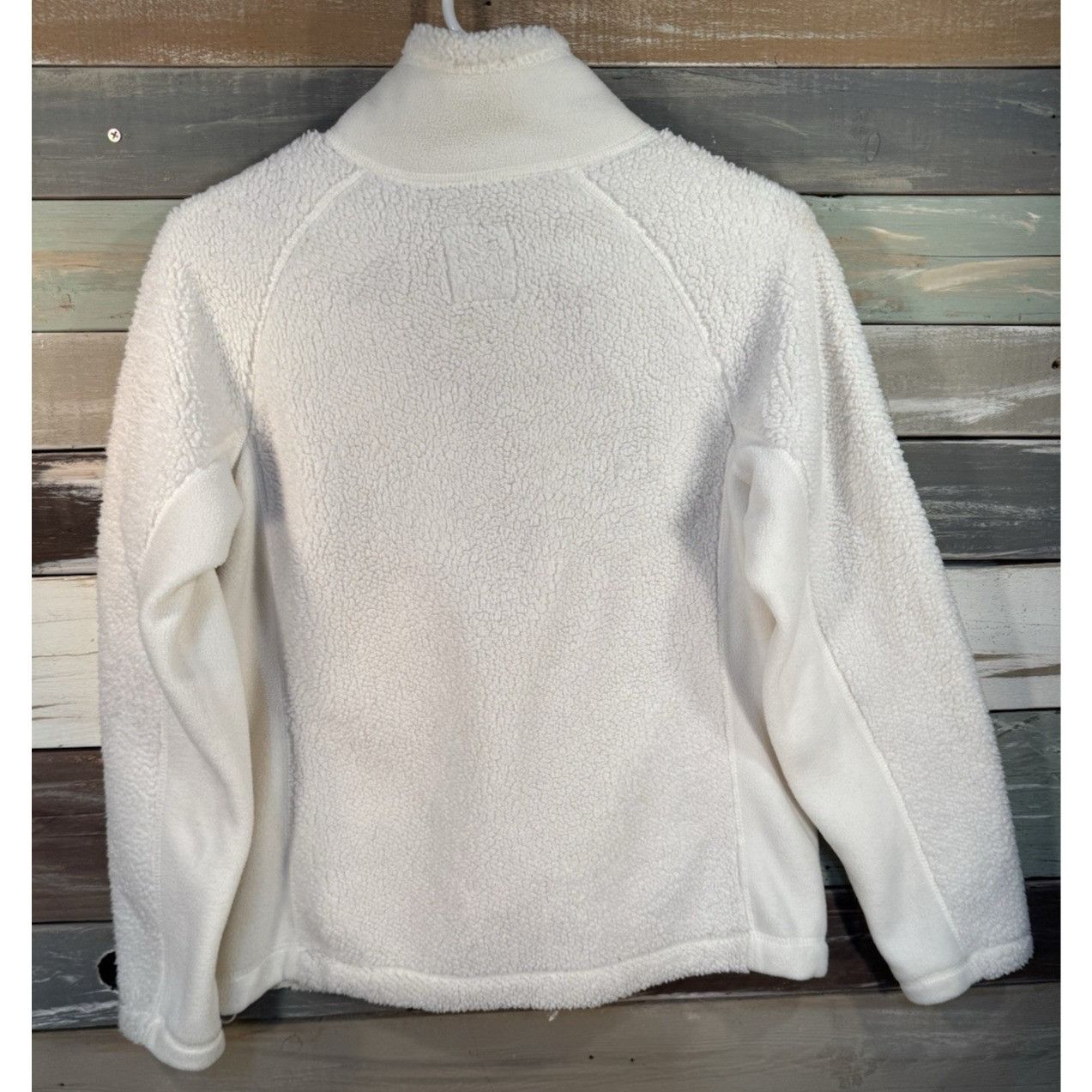 Faded Glory Faded-Glory Women's White Fleece Zipper Sweater Jacket Size Size M / US 6-8 / IT 42-44 - 13 Thumbnail