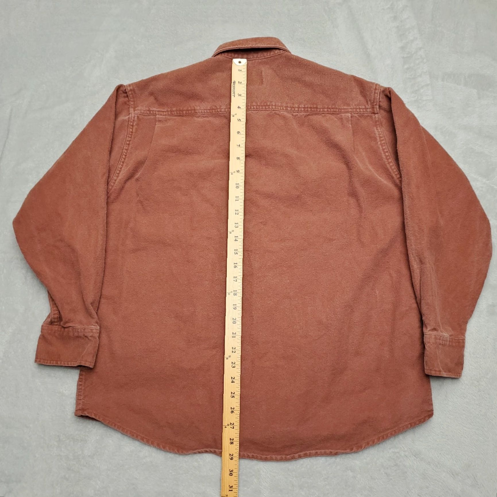 Vintage VINTAGE Cabela's Chamois Shirt Men L Red Flannel Heavyweight Button-Up Long Sleeve Casual Outdoor Cotton Logo: N/A Size US L / EU 52-54 / 3 - 7 Thumbnail