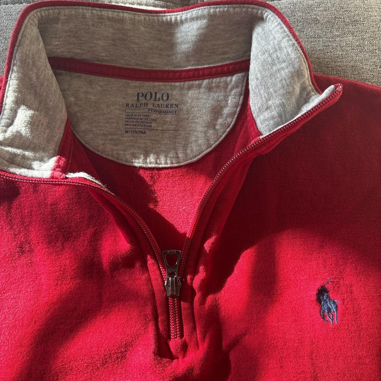 Polo Ralph Lauren Youth medium red ralph lauren quarter Zip Size US M / EU 48-50 / 2 - 2 Thumbnail
