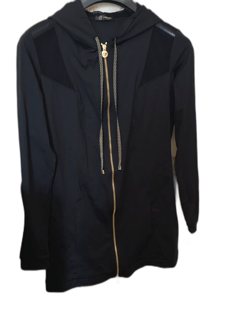 Versace Versace Black Medusa Hooded Coat Dress - dmc Size M / US 6-8 / IT 42-44 - 1 Thumbnail