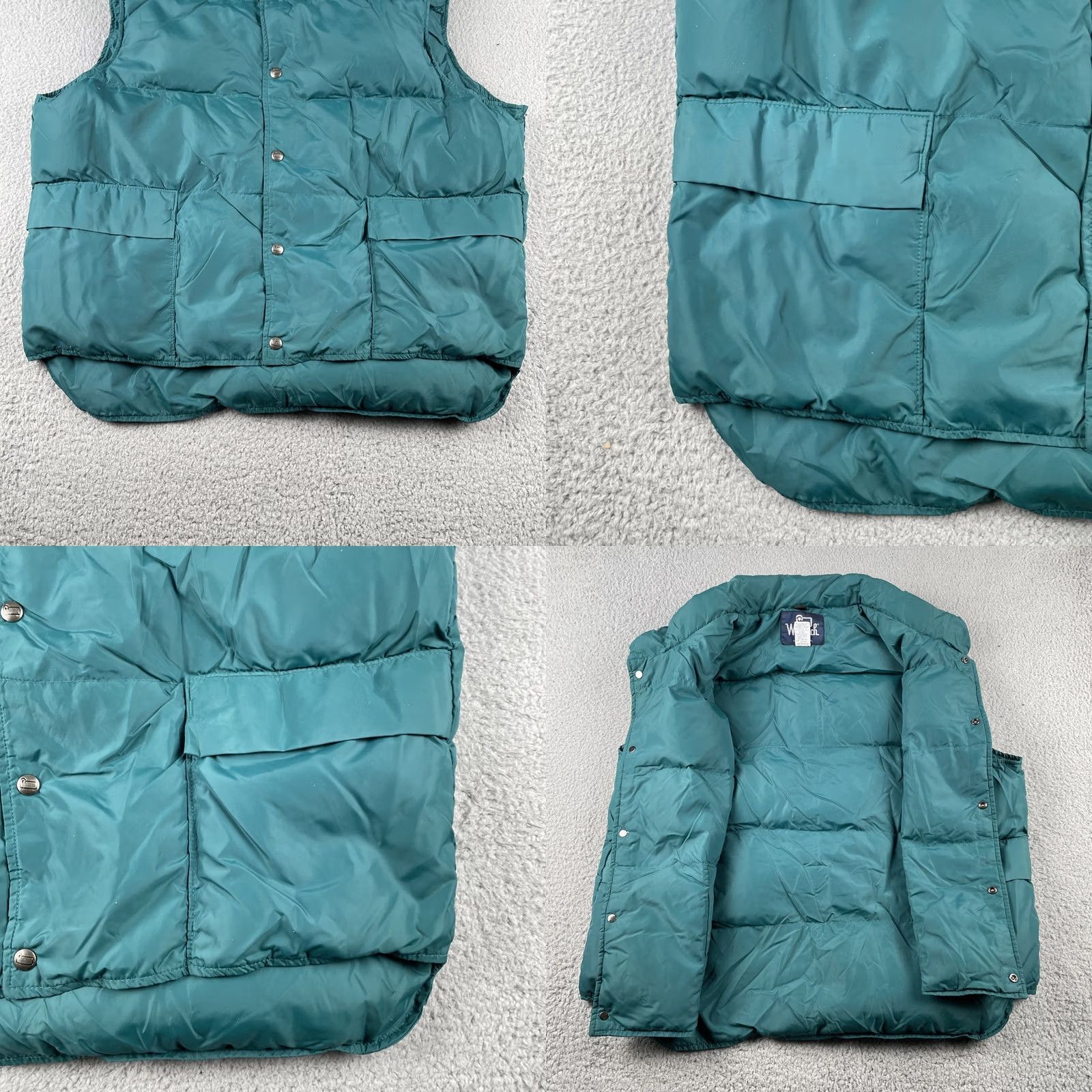 Vintage VINTAGE Woolrich Vest Puffer Button Up USA 90s Green Men XL Outdoor Jacket Size US XL / EU 56 / 4 - 8 Thumbnail