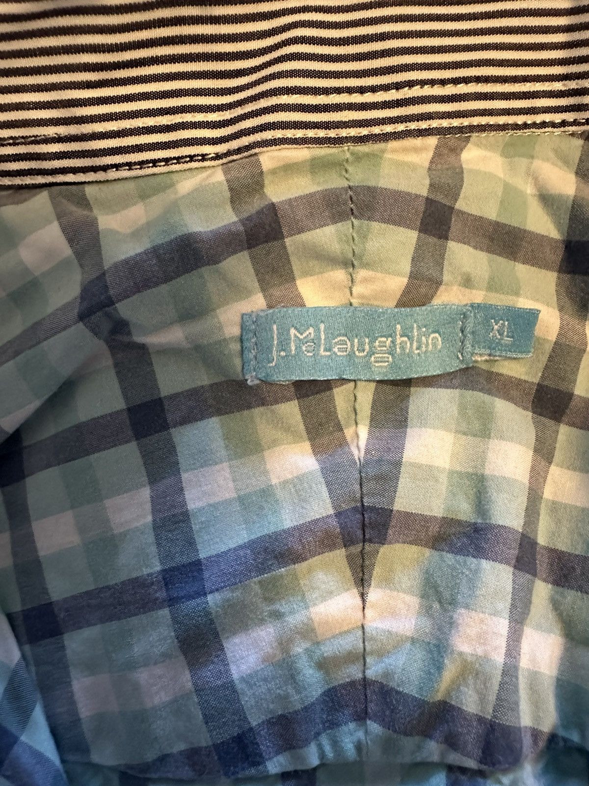 J.McLaughlin J. McLAUGHLIN Men's L/S Shirt Button Up Plaid-Size XL Size US XL / EU 56 / 4 - 4 Thumbnail