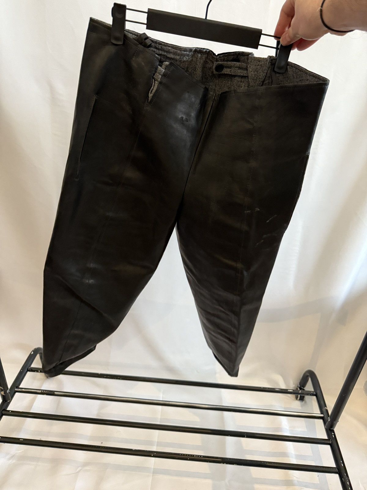 Carpe Diem C Diem Leather Pants/Shorts Black Size US 34 / EU 50 - 4 Thumbnail