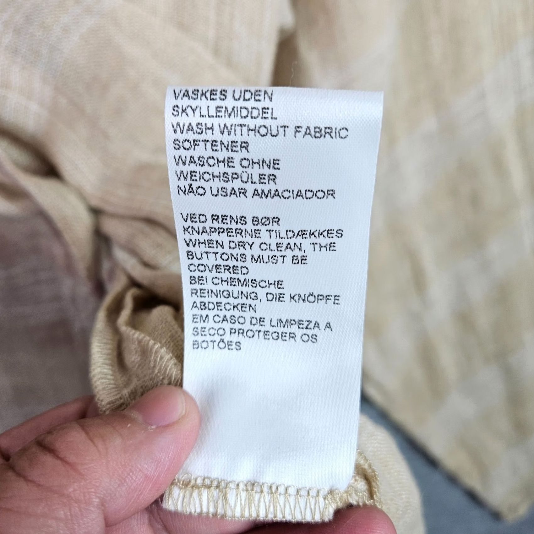 Vintage Bitte Kai Rand Vintage Women Linen Button Up Shirt M Oversized Lightweight Size M / US 6-8 / IT 42-44 - 6 Thumbnail