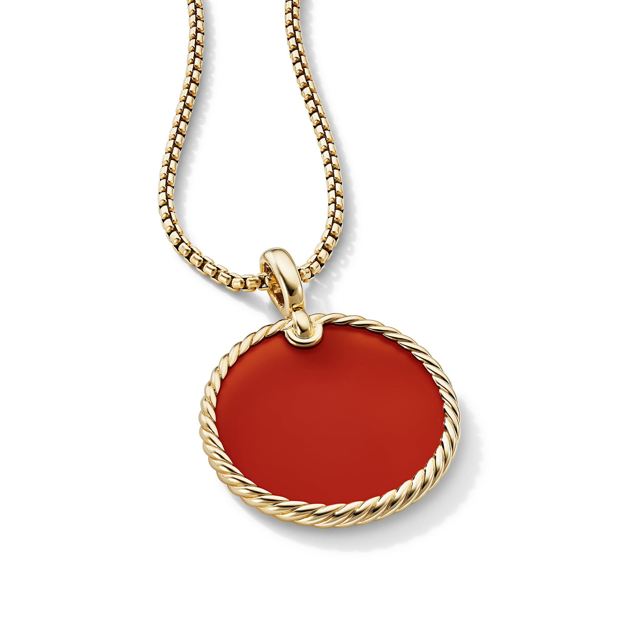 David Yurman o1w1db10525 D16903 Pendant in 18K Yellow Gold with Carnelian Size ONE SIZE - 2 Thumbnail