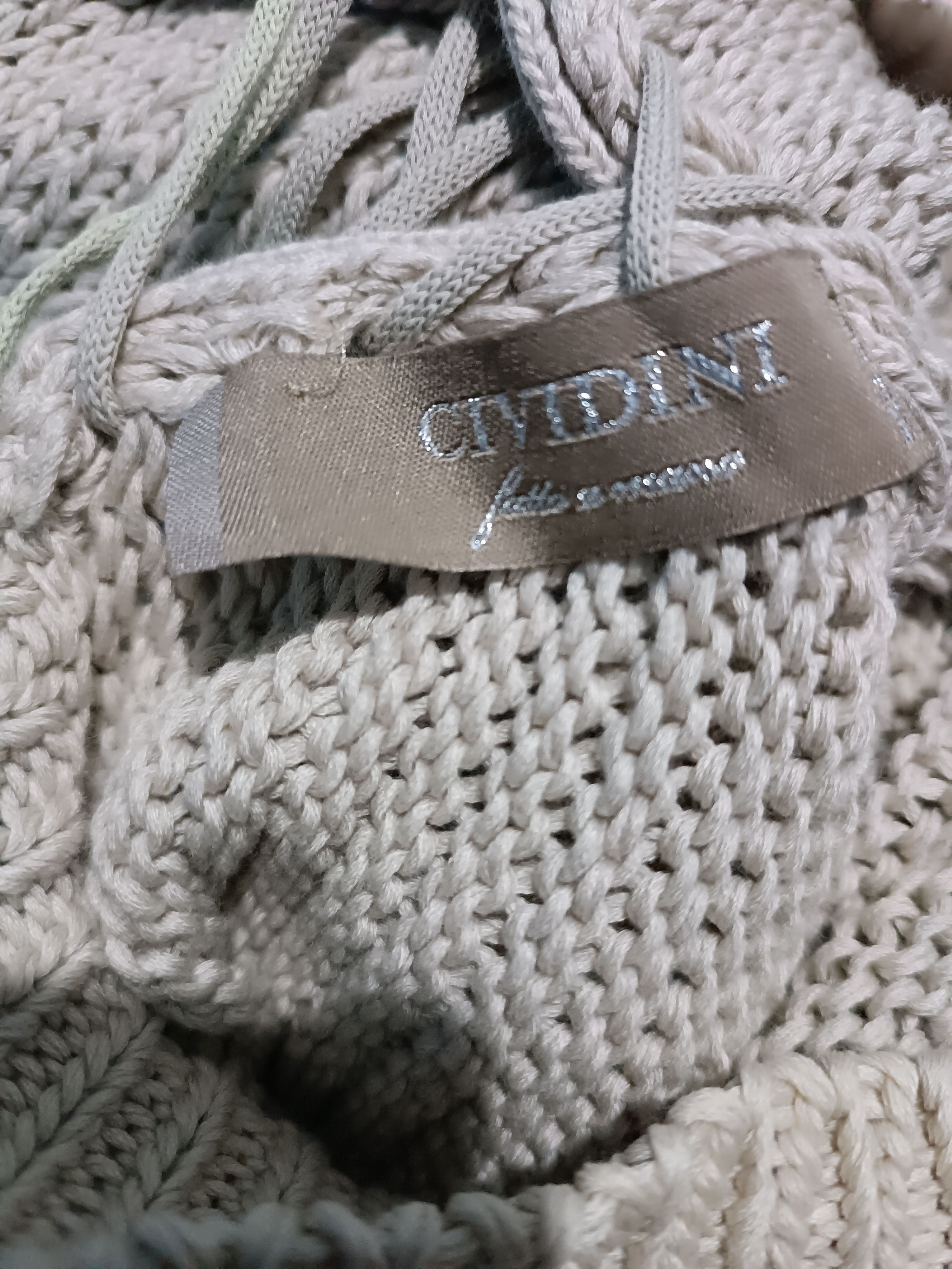 Vintage Cividini Vintage Lace Up Open Knitwear Cotton Size US M / EU 48-50 / 2 - 6 Thumbnail