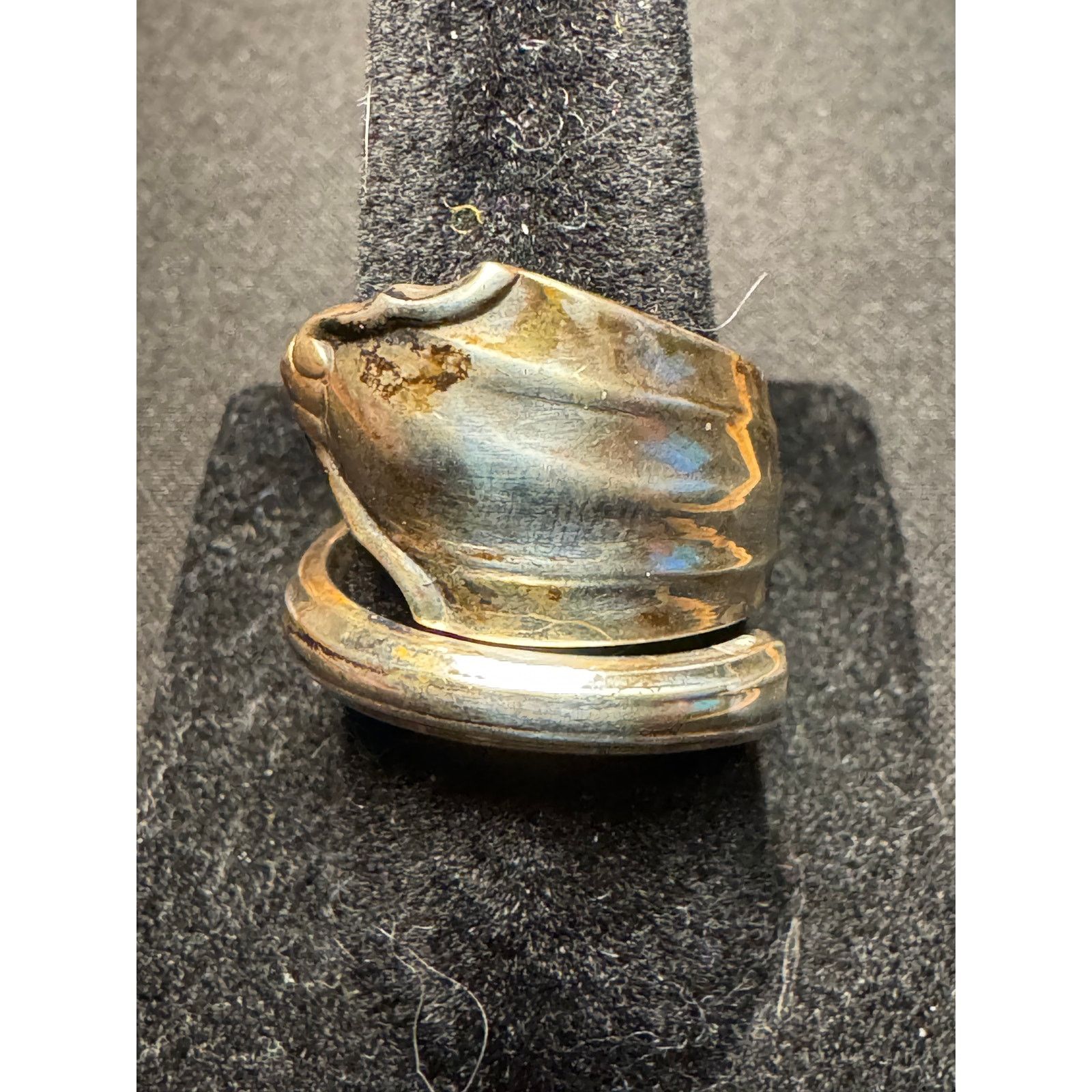 Other Vintage 800 Silver Artizan Utensil Ring Size 7.5 Size ONE SIZE - 1 Thumbnail