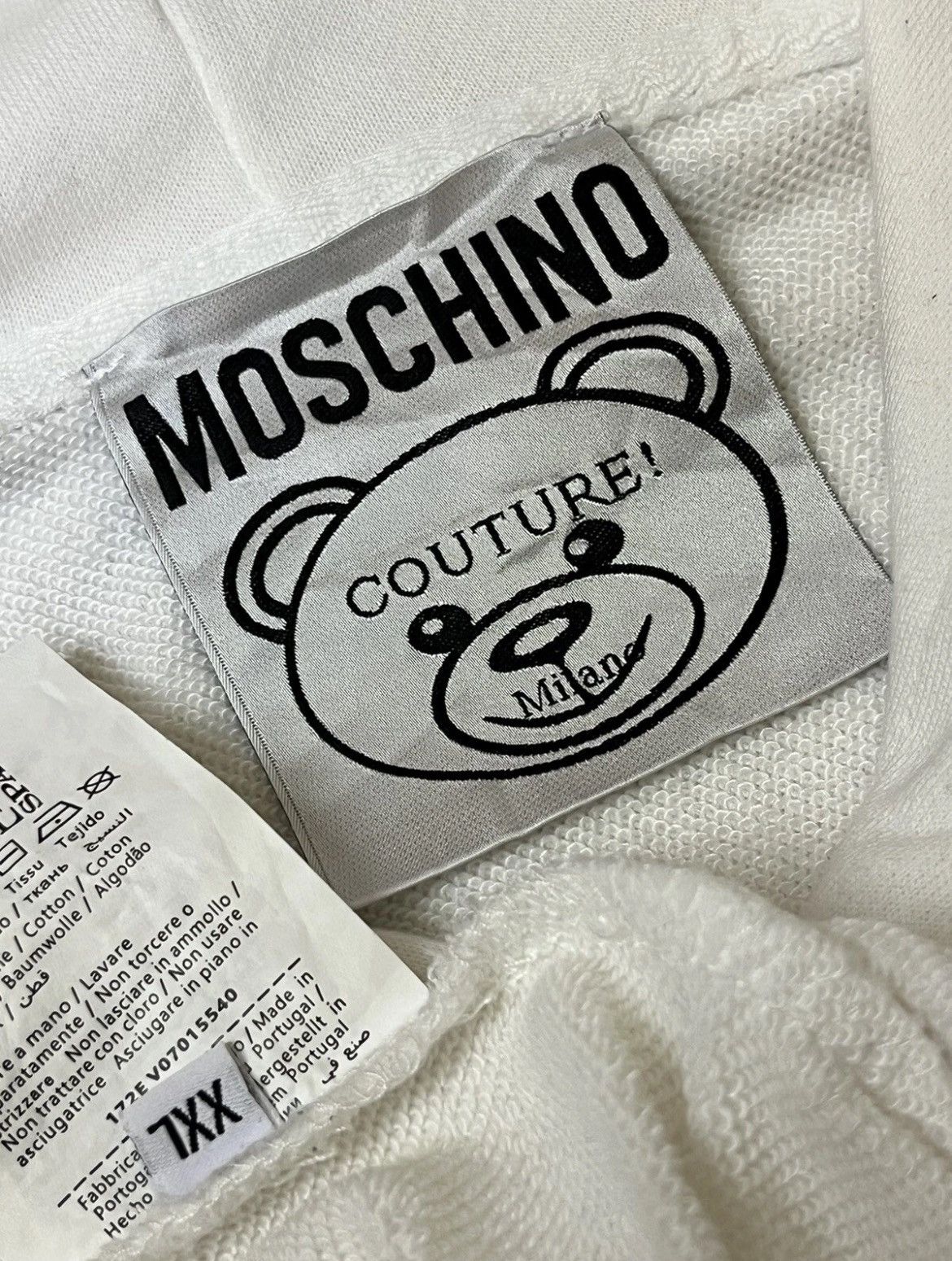 Moschino MOSCHINO MILANO COUTURE TEDDY BEAR PULLOVER HOODIES Size US L / EU 52-54 / 3 - 8 Thumbnail
