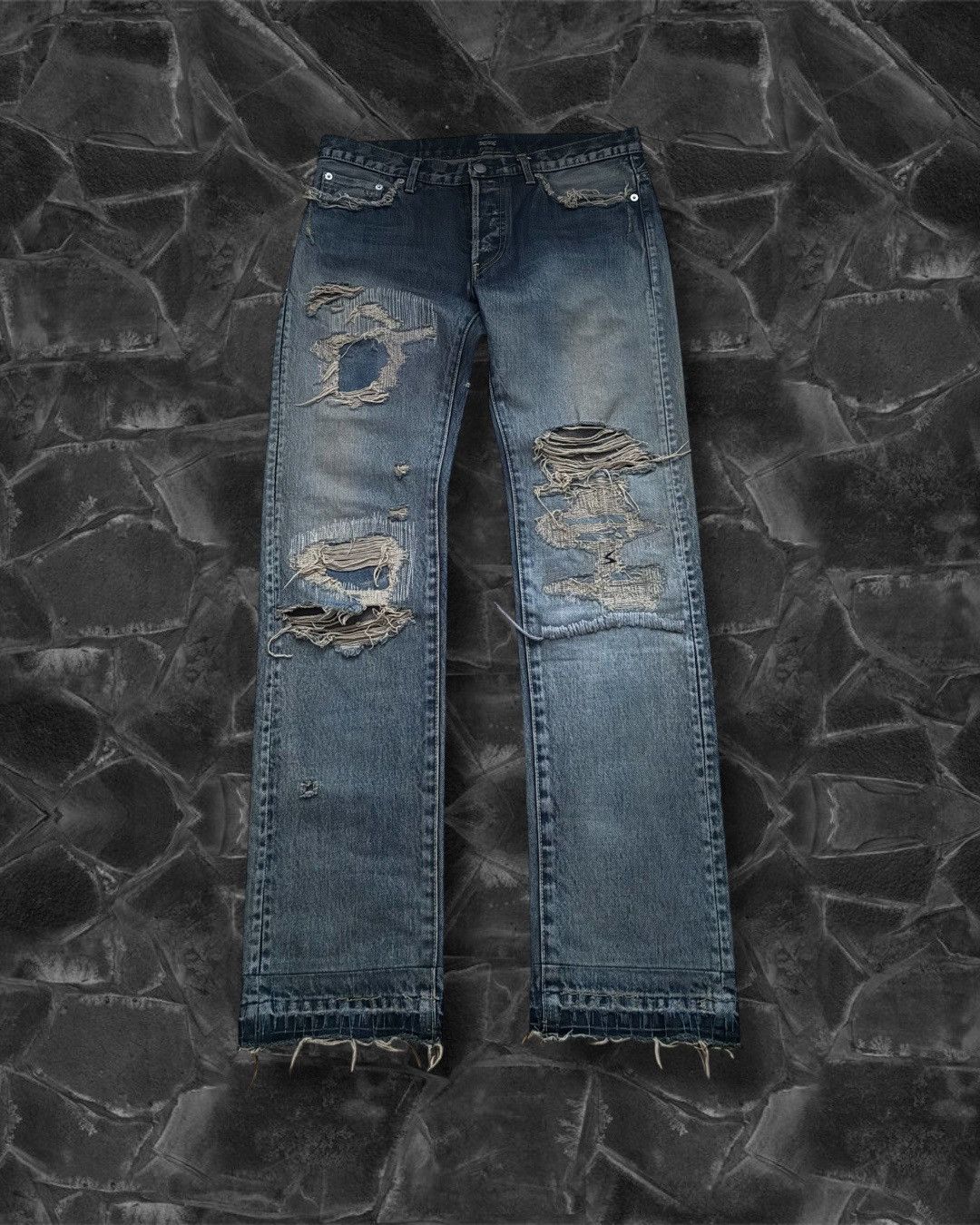 SS10 Undercover 68 Silver Yarn Denim