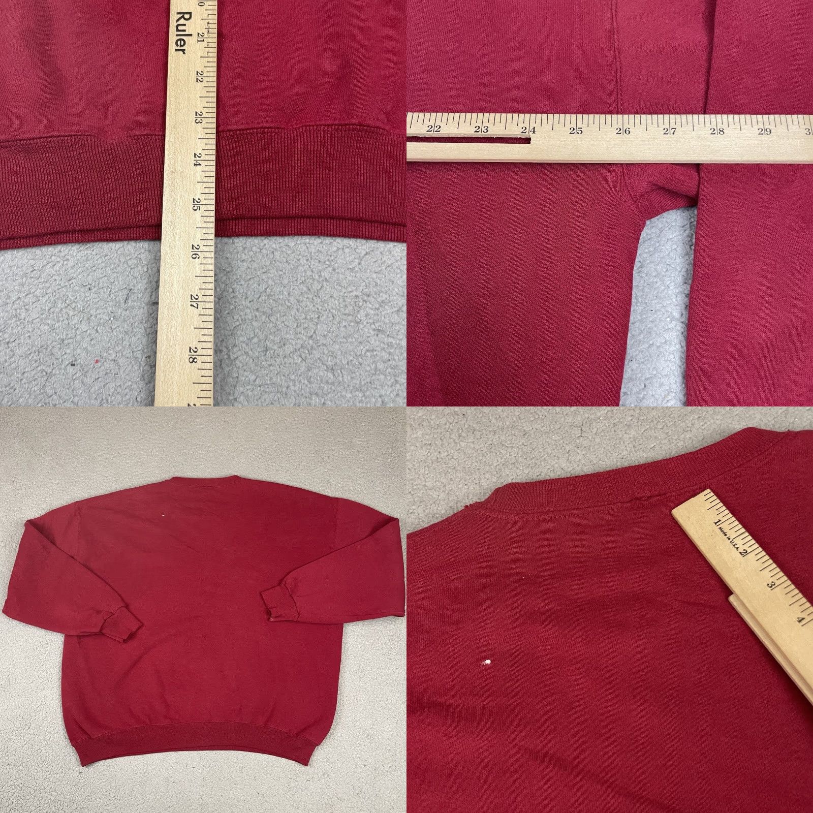 Russell Athletic VINTAGE Russell Athletic Sweatshirt Adult L Red Crewneck Fleece VTG Pullover Logo Mens Size US L / EU 52-54 / 3 - 8 Thumbnail