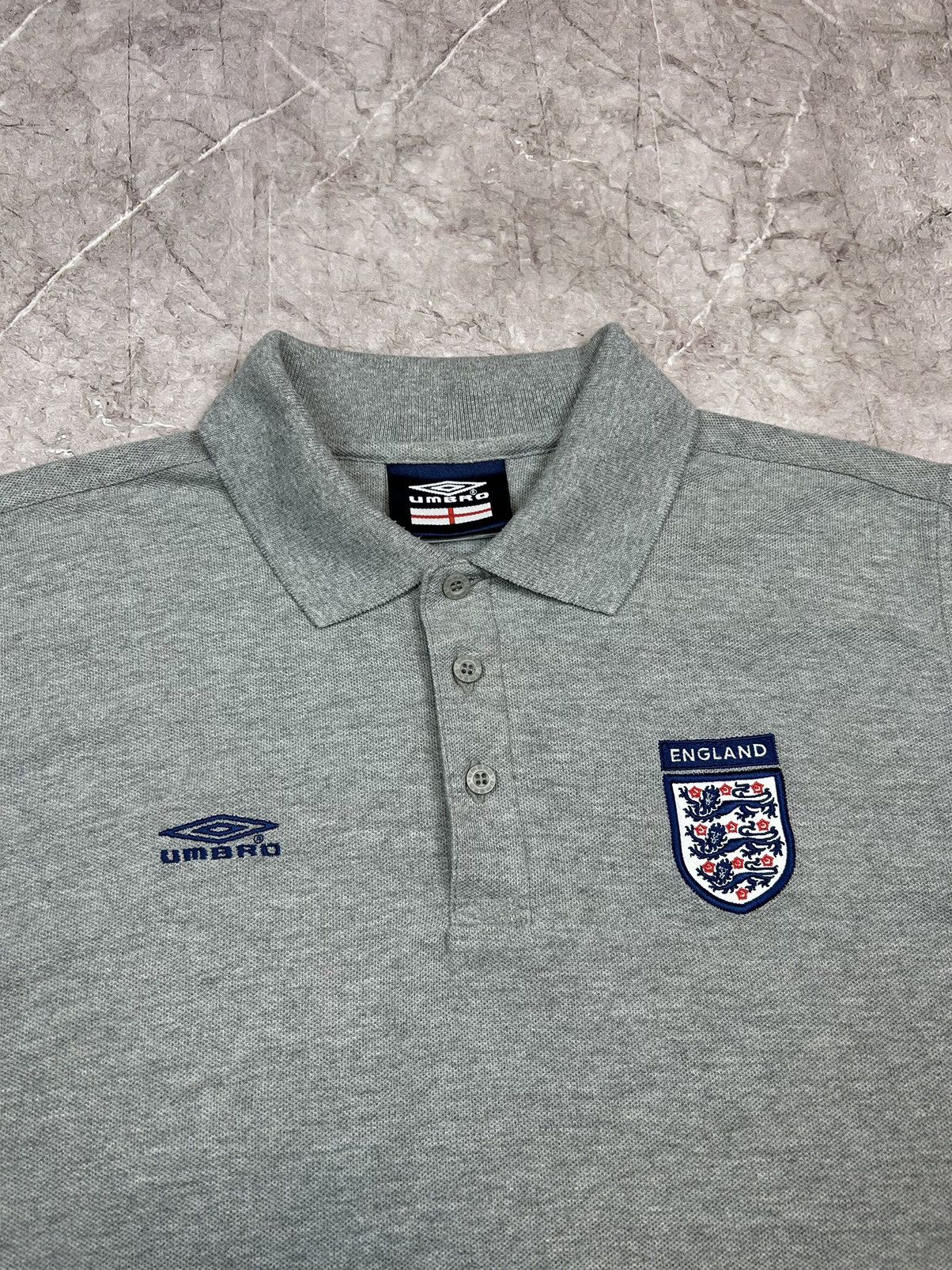 Umbro × Vintage England 1999-2001 Umbro Polo Shirt Size US M / EU 48-50 / 2 - 3 Thumbnail