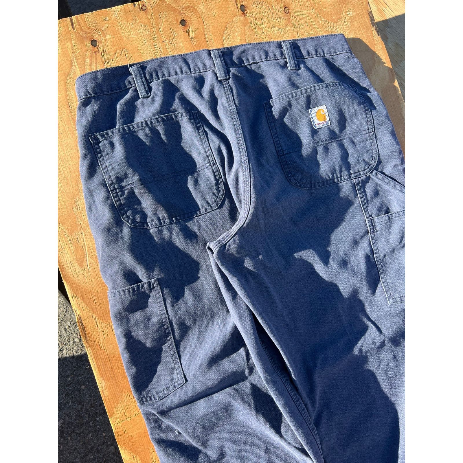 Carhartt Carhartt Men's Carpenter Pants 36 Navy Soft Canvas Dungaree Size US 36 / EU 52 - 5 Thumbnail