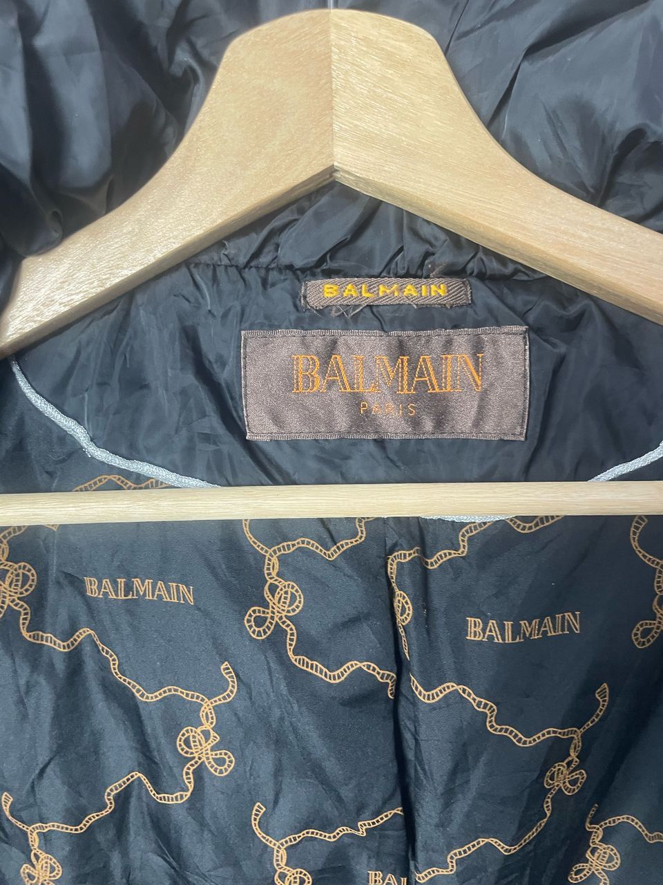 Balmain × Vintage Vintage Balmain Down Jacket Hoodie Size L / US 10 / IT 46 - 14 Thumbnail