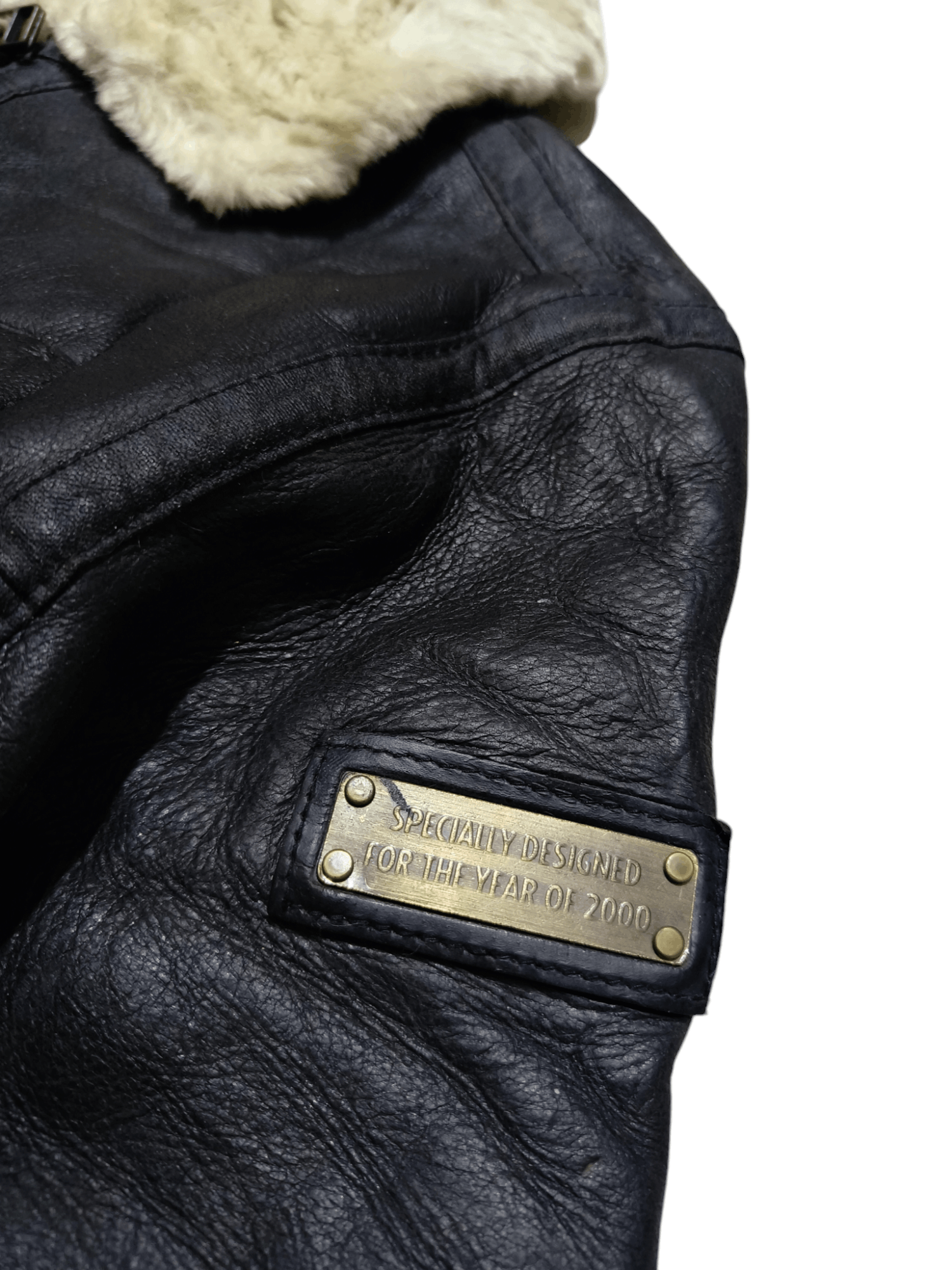 Japanese Brand Vintage Suntory Boss Coffee Shearling Leather Jacket Size US S / EU 44-46 / 1 - 7 Thumbnail