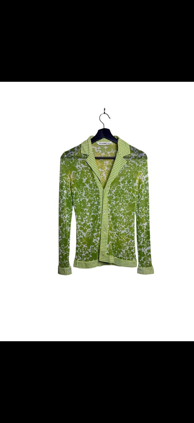 Other Vivienne Tam Mesh Top Sheer Floral Gaultier Fuzzi Y2k Size S / US 4 / IT 40 - 1 Thumbnail