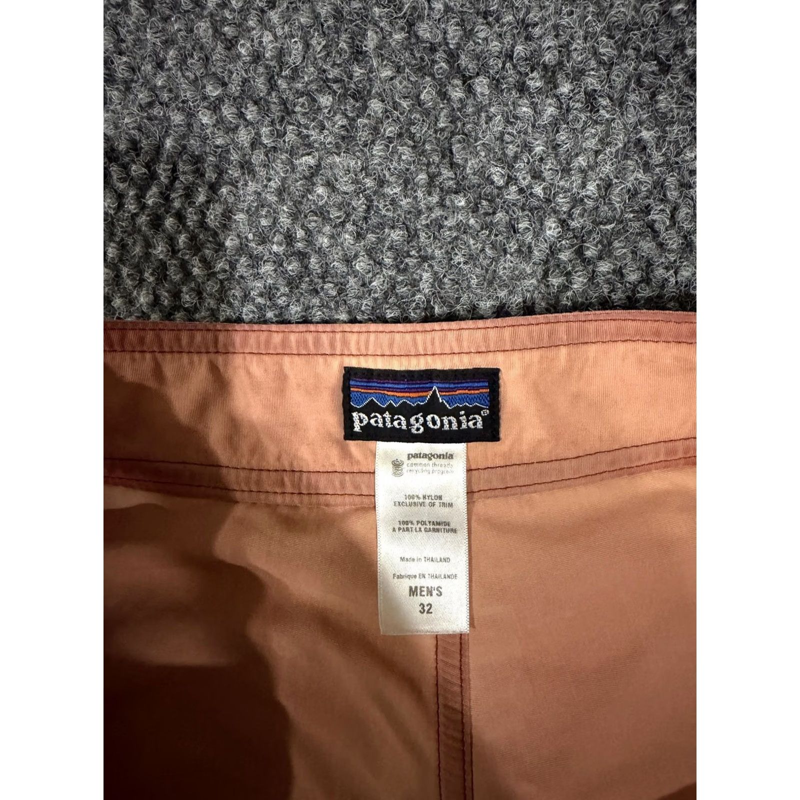 Patagonia Patagonia Board Shorts Mens 32 Orange Quick Dry Nylon Zip Pocket Drawstring Lightweight Surf Swim Trunks Size US 32 / EU 48 - 6 Thumbnail