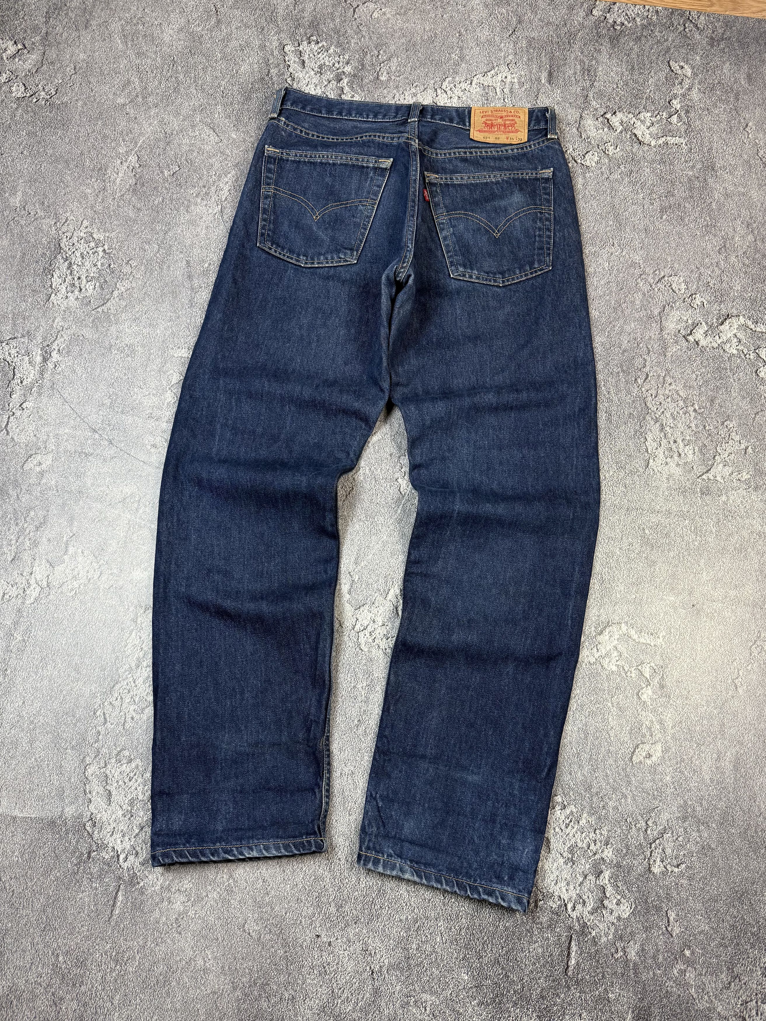 Levi's Vintage Levi's 521 Jeans Tappered Raw Denim Size US 34 / EU 50 - 2 Thumbnail