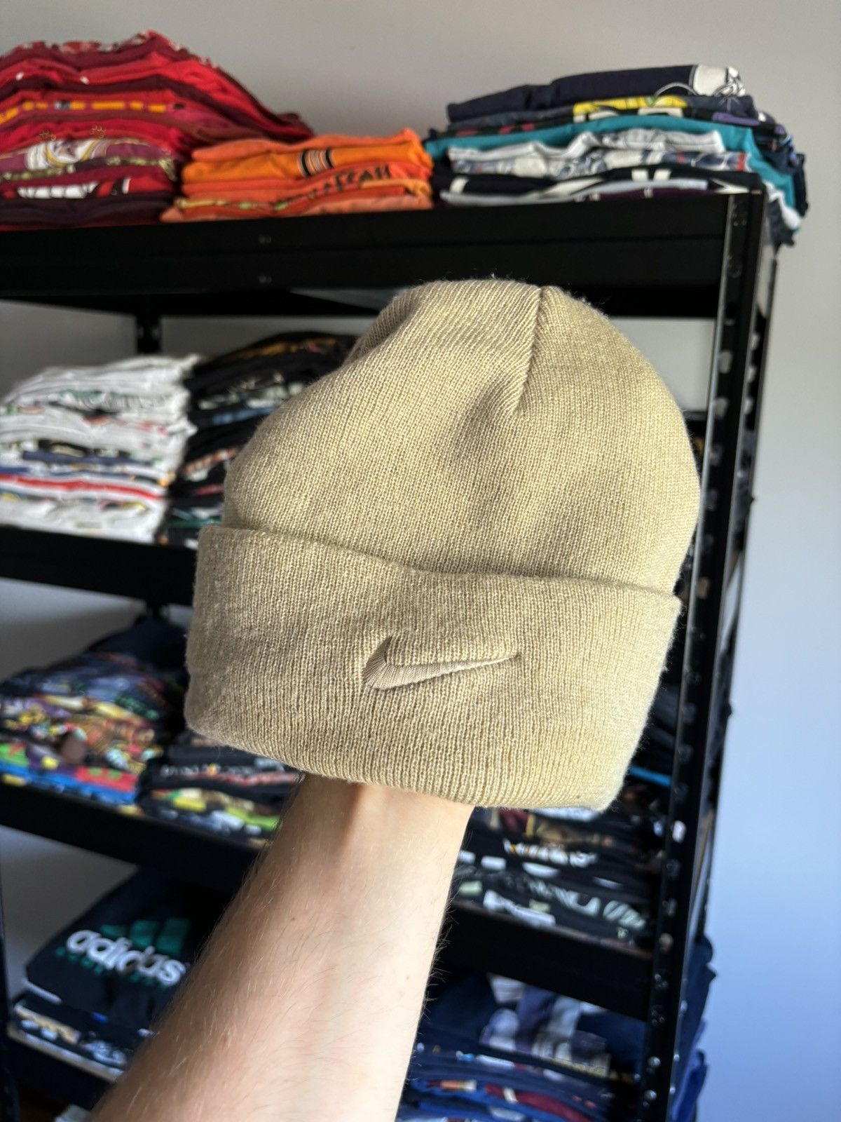 Nike × Vintage Vintage Nike Swoosh hat gropcore beanie style y2k Size ONE SIZE - 1 Thumbnail