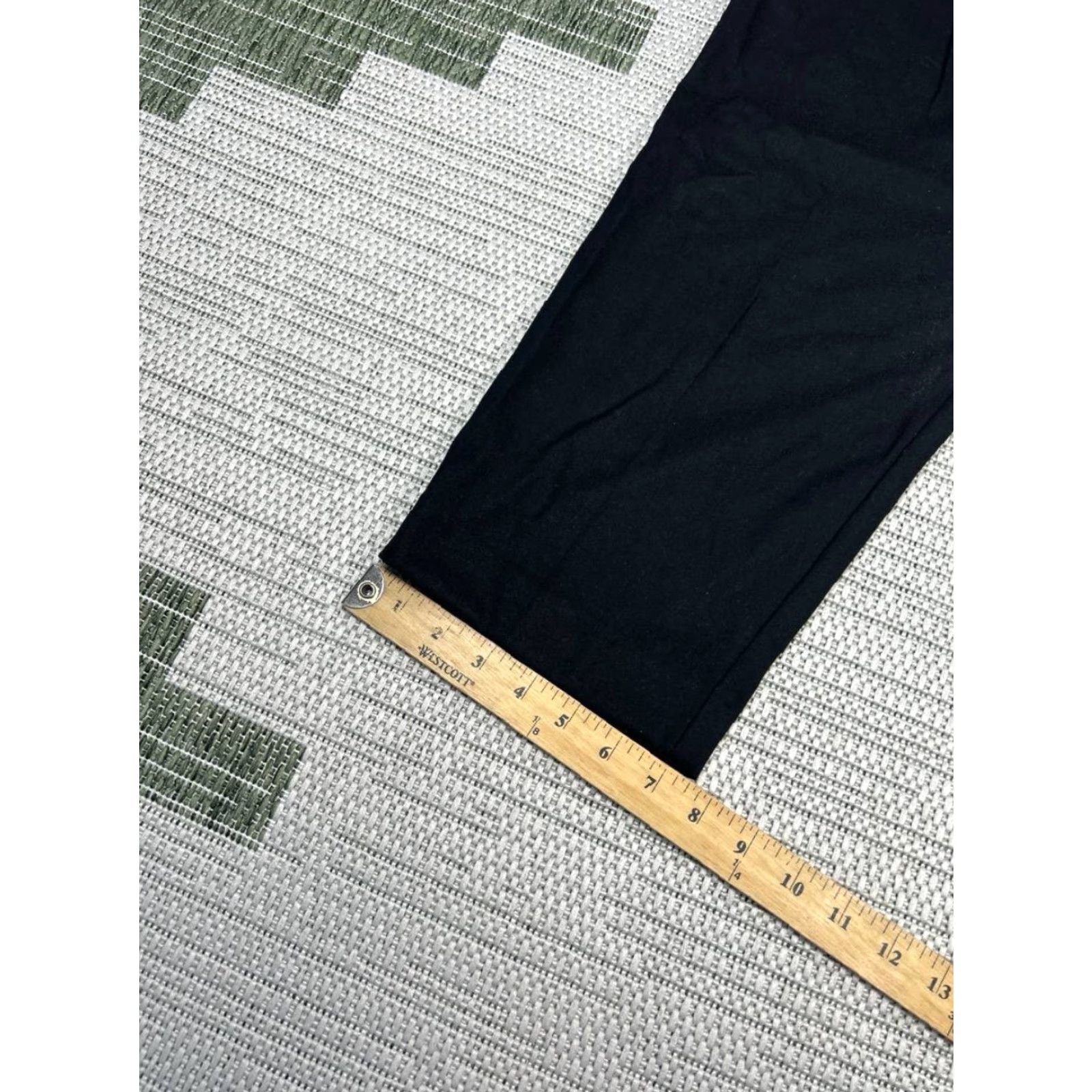 Loft Loft Pull On Tapered Leg Pants Womens Large Black Stretch High Rise Casual New Size 36" / US 14 / IT 50 - 6 Thumbnail