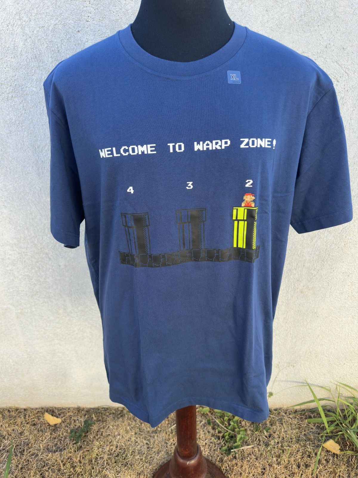 Uniqlo New Uniqlo Super Mario T shirt XL Warp Zone Navy Blue Size US XL / EU 56 / 4 - 1 Thumbnail