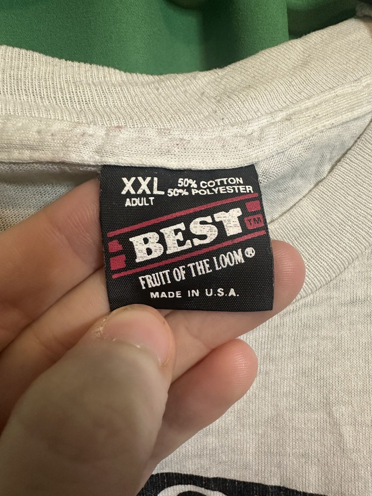 Fruit Of The Loom Single stitch 1994 North America hockey white t-shirt Size US XXL / EU 58 / 5 - 9 Thumbnail