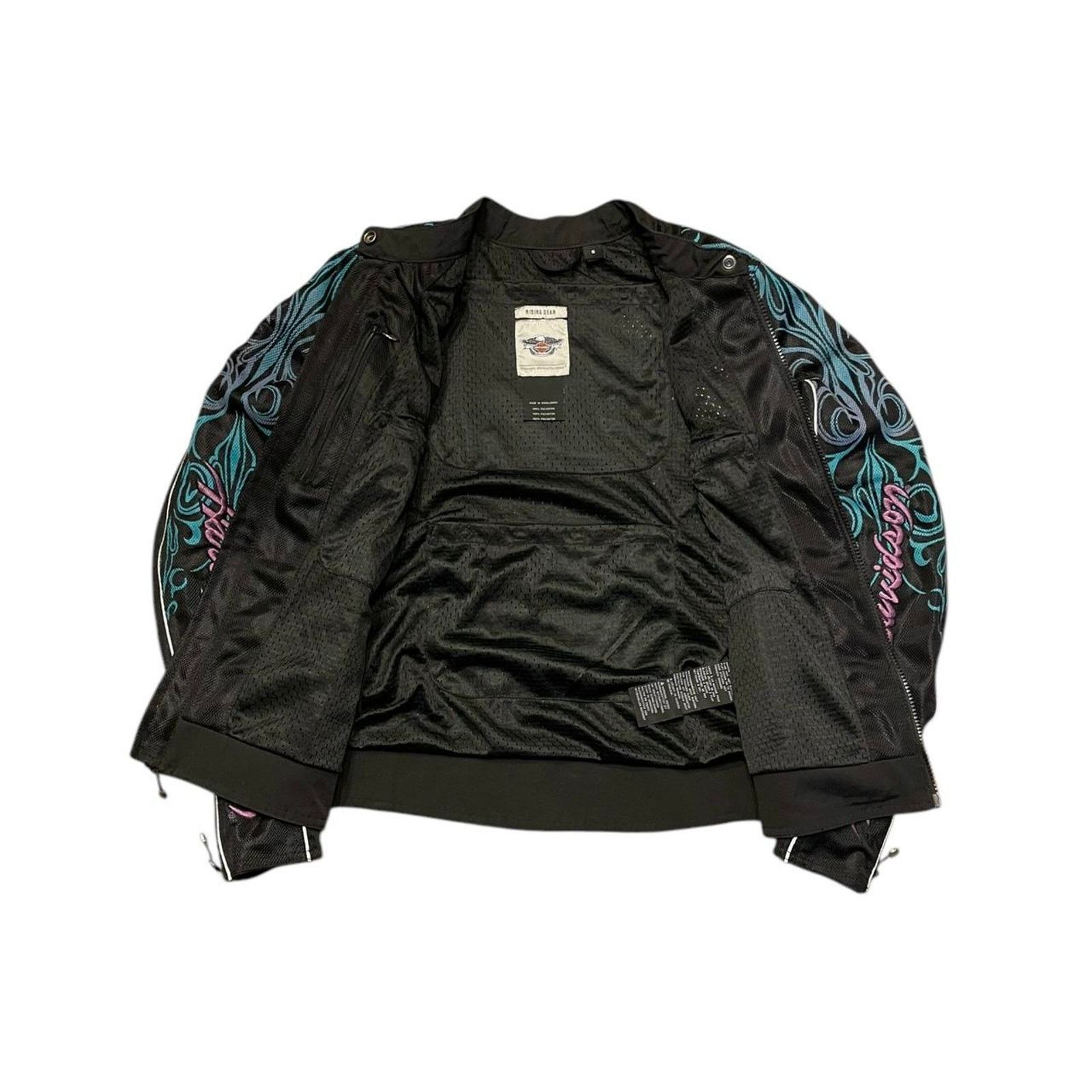 Harley Davidson VTG Y2K 2000s Harley Davidson tribal moto mesh riding jacket Size S / US 4 / IT 40 - 7 Thumbnail