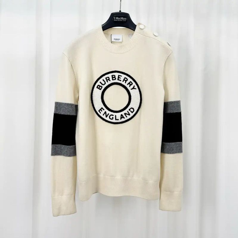 Burberry Burberry Cream Cashmere Knit Sweater Size XXS / US 00 / IT 34 - 1 Thumbnail