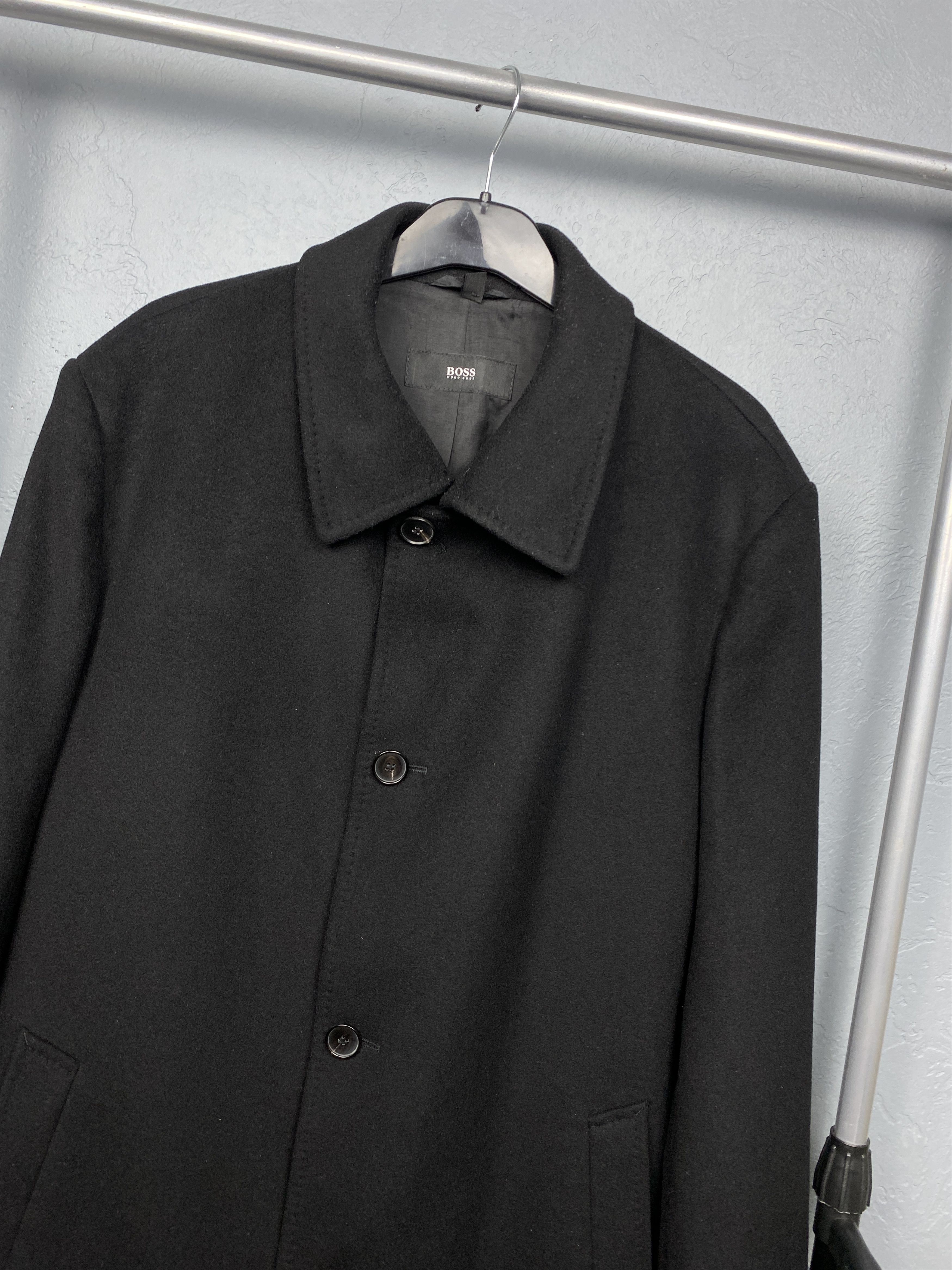 Hugo Boss Hugo Boss Vintage Mens Wool Coat Jacket Size US XL / EU 56 / 4 - 2 Thumbnail