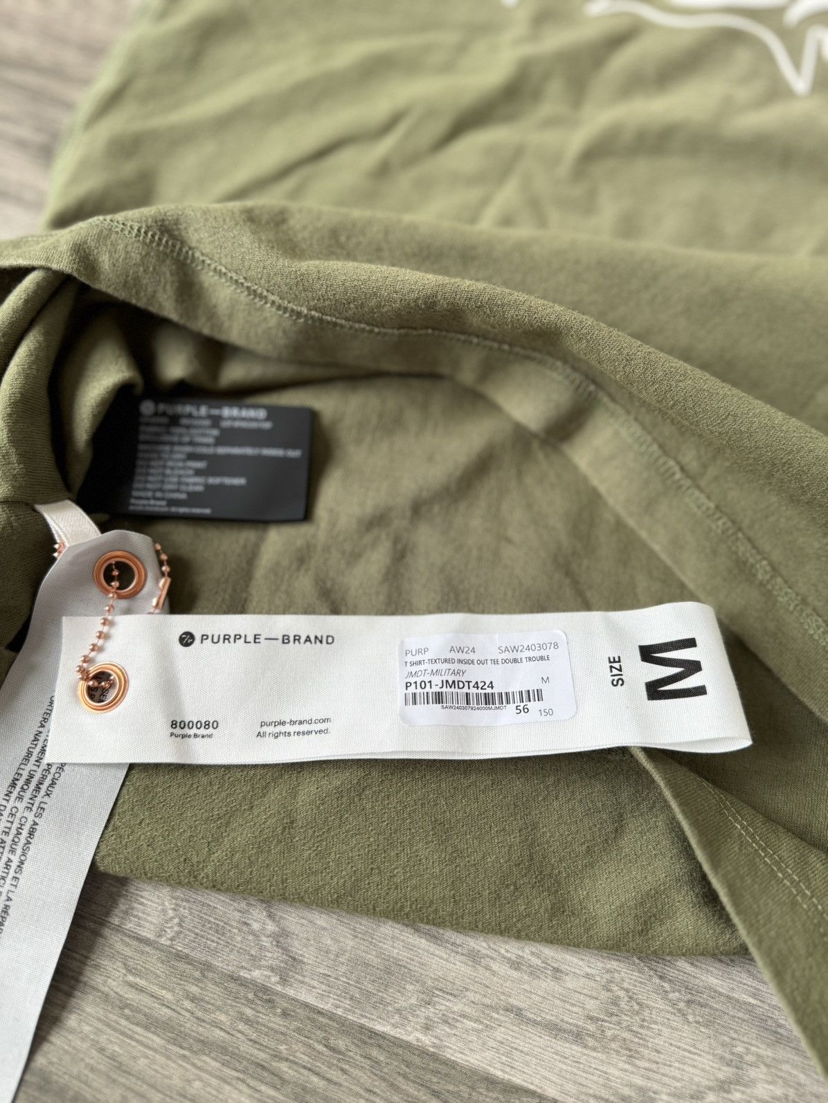 Purple Brand Purple Textured SS Tee Size US M / EU 48-50 / 2 - 3 Thumbnail