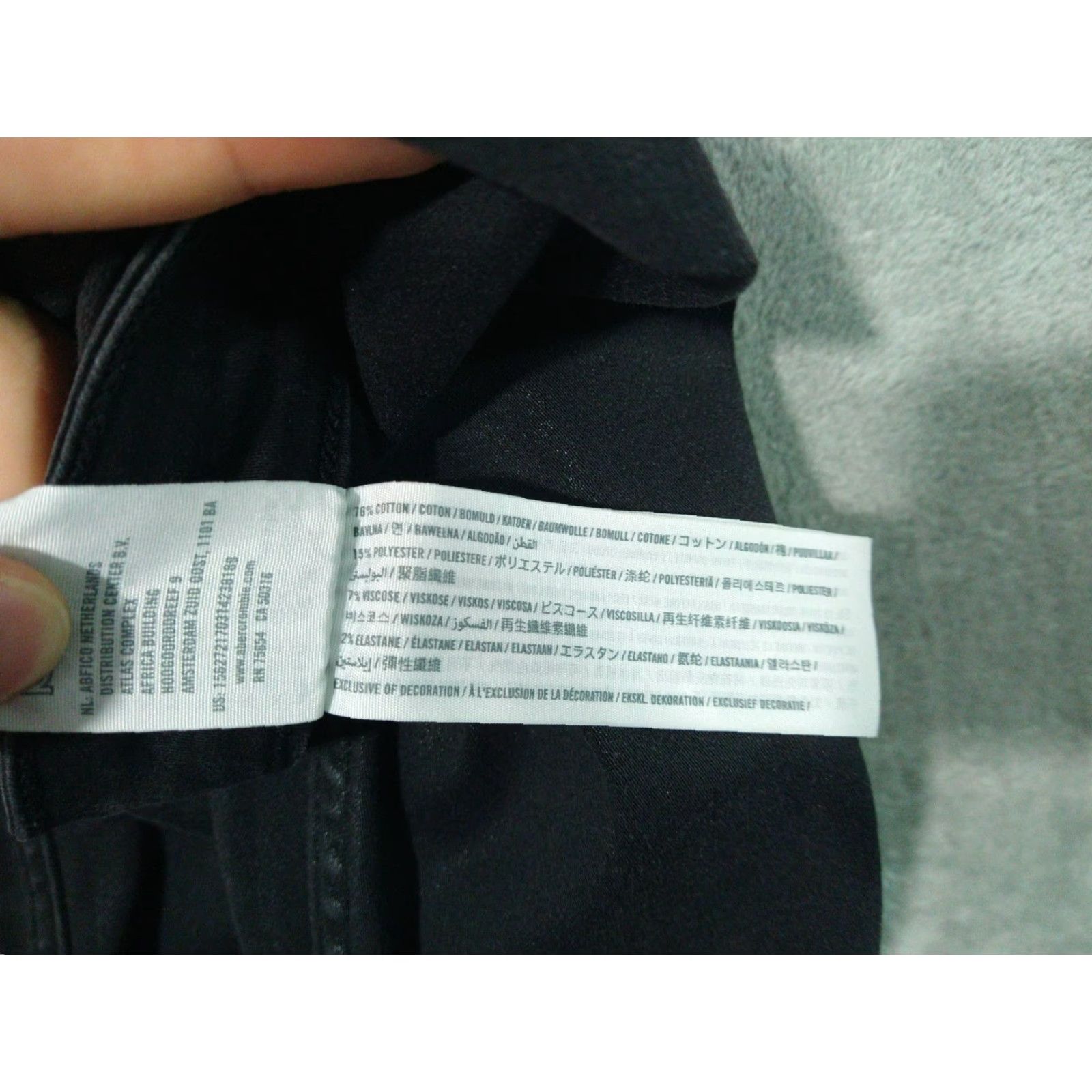 Abercrombie & Fitch Abercrombie & Fitch Jeans Womens 4 Black Denim Simone High Rise Ankle Stretch 90s City Preppy Womens Jeans Black Denim Stretch 5-Pocket Design Size 27" / US 4 / IT 40 - 7 Thumbnail