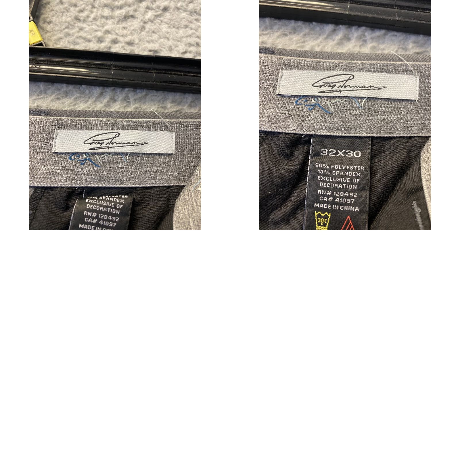 Vintage Greg Norman Golf Pants Men's 32x30 Gray Performance Stretch Easy Care Regular Fit Size US 32 / EU 48 - 8 Thumbnail