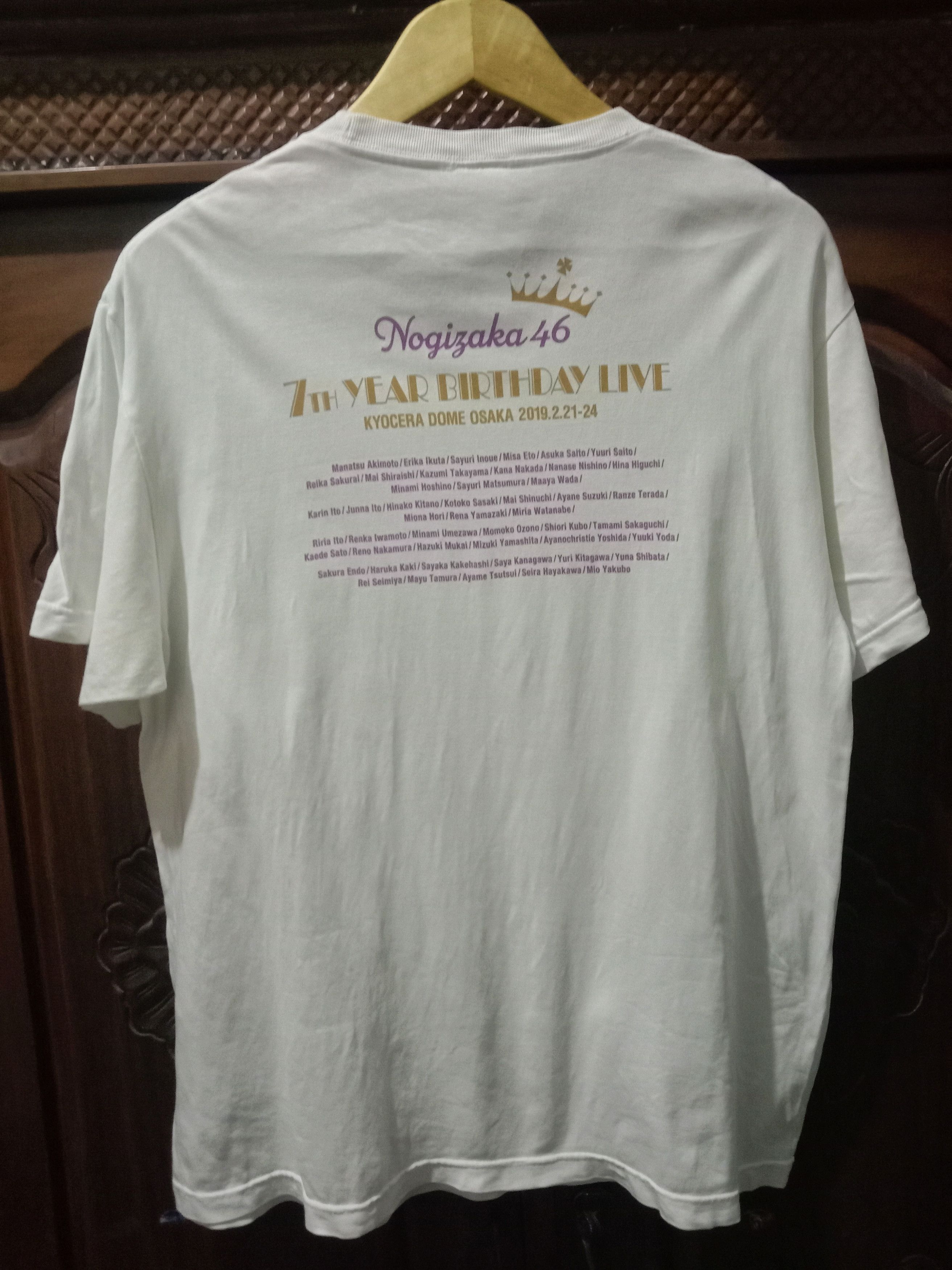 Japanese Brand T-shirt Nogizaka46 7th Birthday Live Original Size L Size US L / EU 52-54 / 3 - 3 Thumbnail
