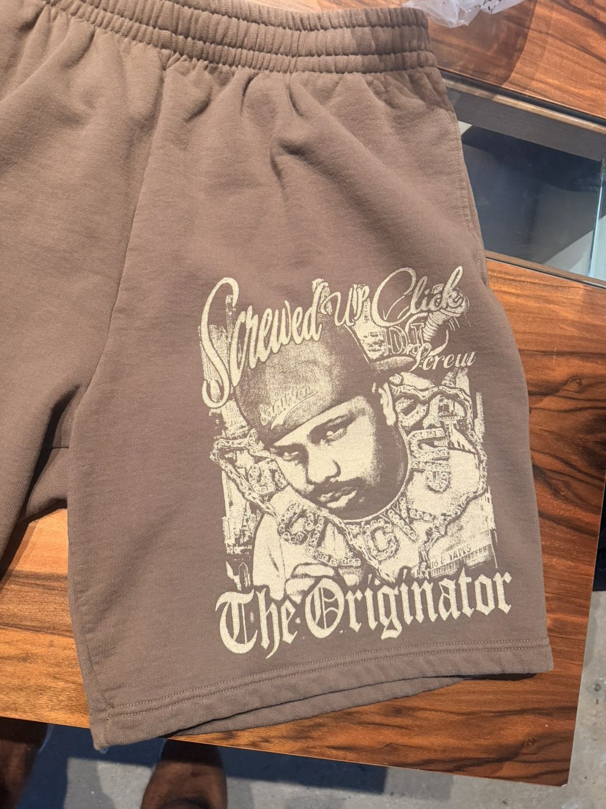 Supreme Supreme x DJ Screw Sweatshorts – Brown (Size L) – Deadstock Size US 35 - 1 Thumbnail