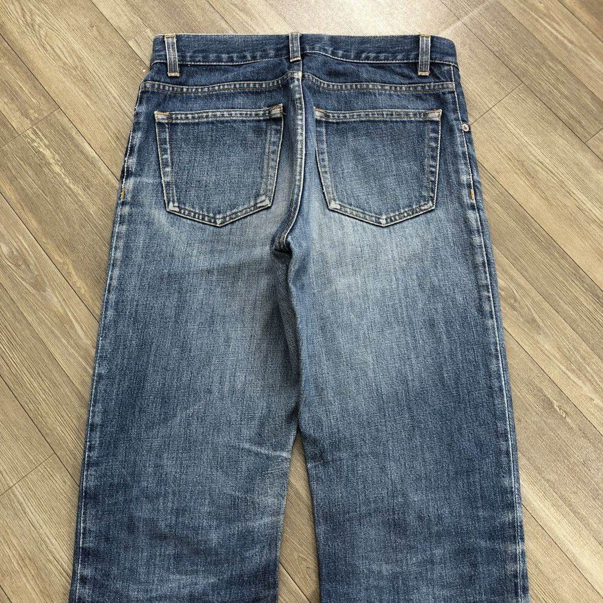 Helmut Lang Vintage Helmut Lang Faded Classic Denim Bootcut Flared Jeans Size US 29 - 20 Thumbnail