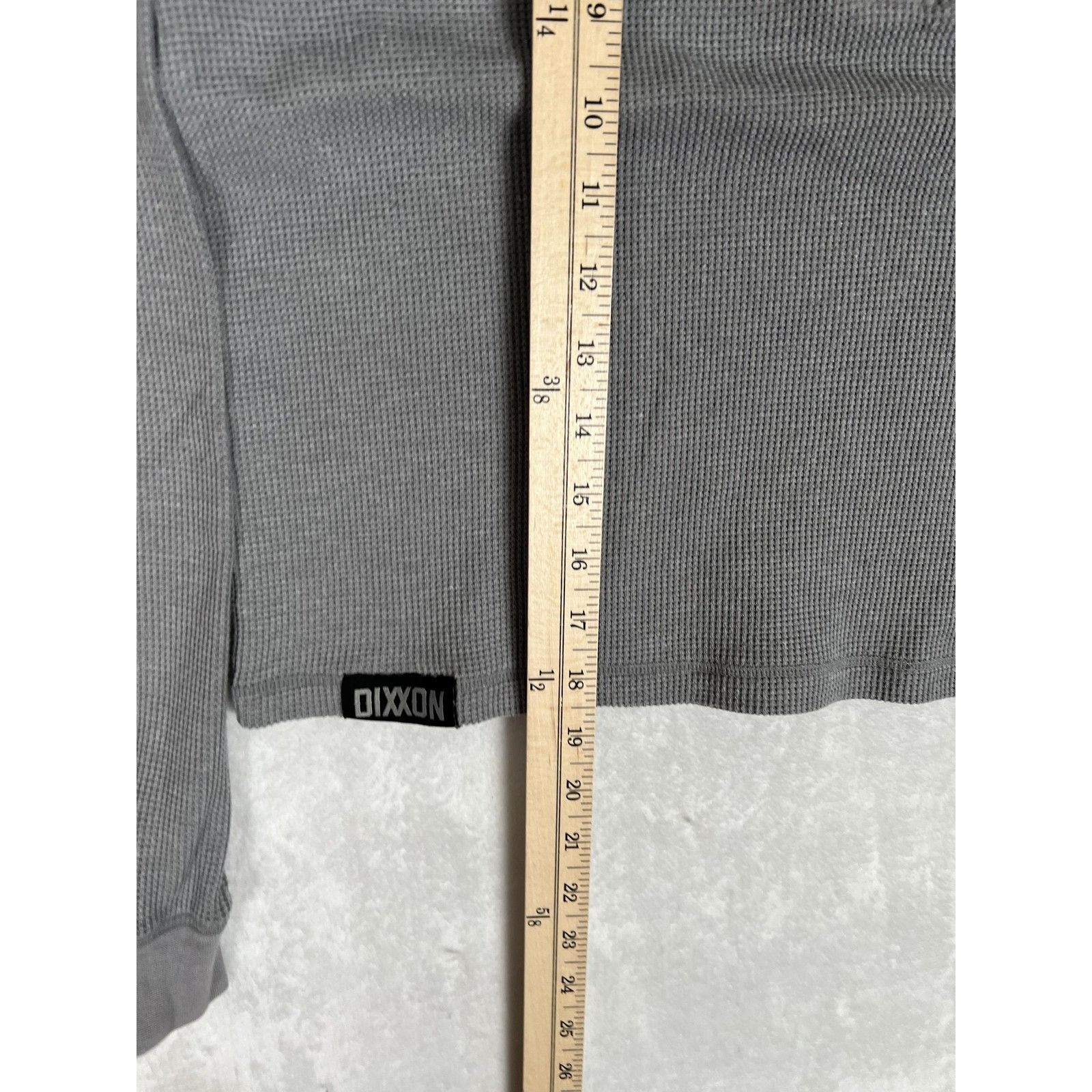 Dixxon Dixxon Thermal Henley Shirt Womens Medium Gray Waffle Knit L Size M / US 6-8 / IT 42-44 - 3 Thumbnail