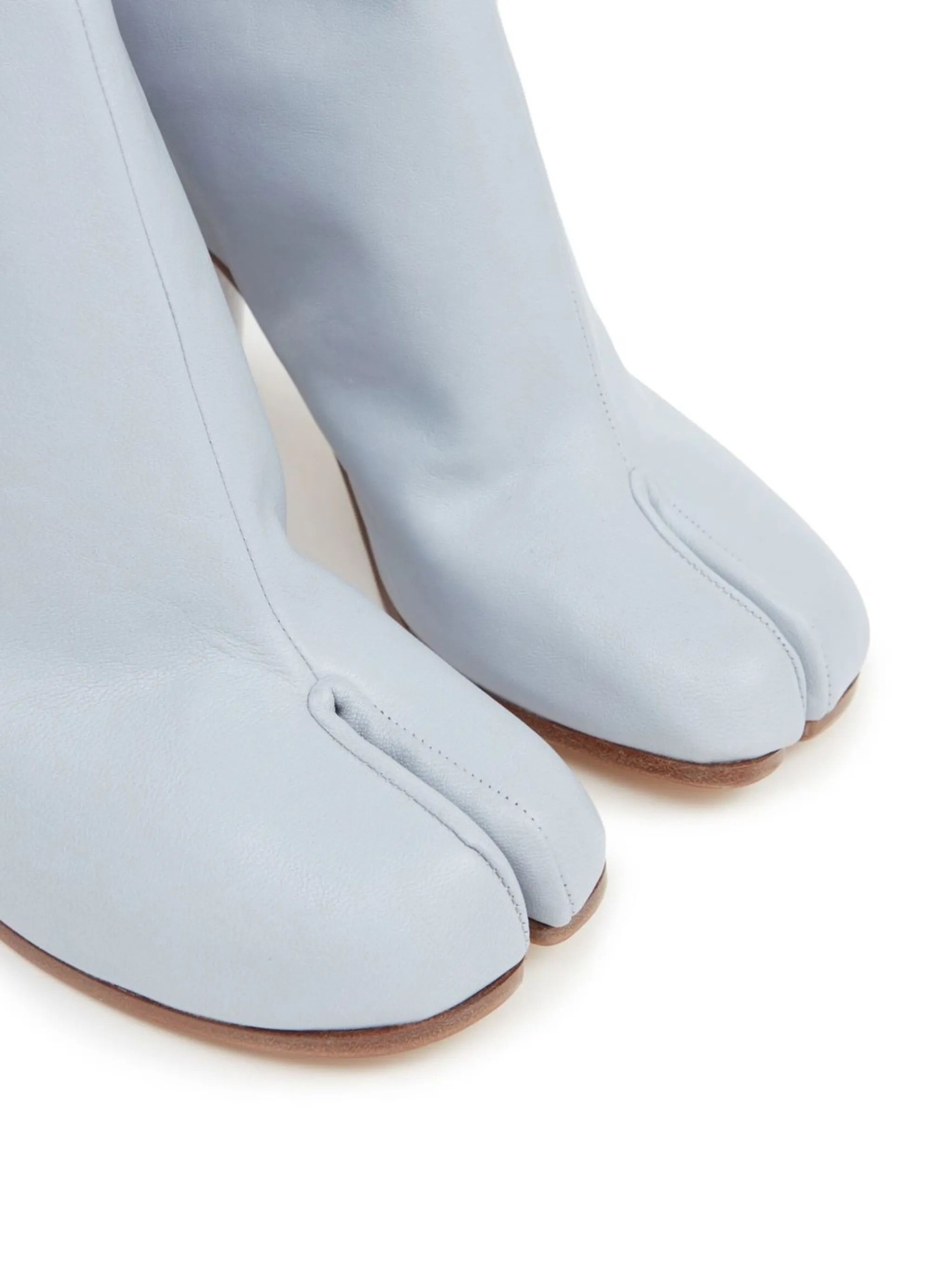 Maison Margiela oc11z0725 80 MM Tabi Ankle Boots in Light Blue Size US 8 / IT 38 - 4 Thumbnail