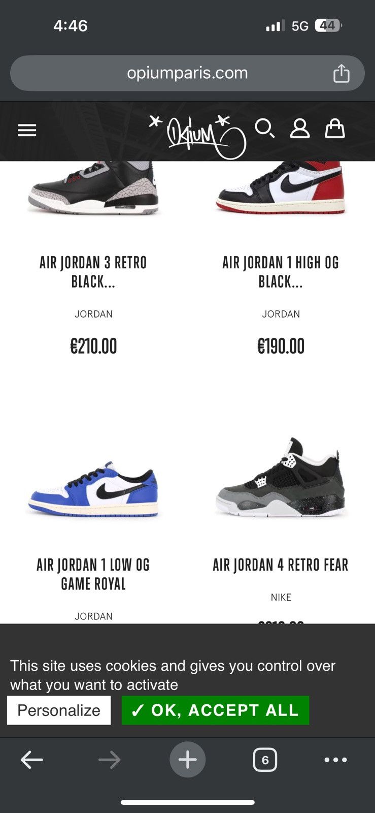 Nike FW23 PARIS OPIUM X JORDAN AIR SHIP PE SP NIKE TERMINATOR Size US 9 / EU 42 - 6 Thumbnail