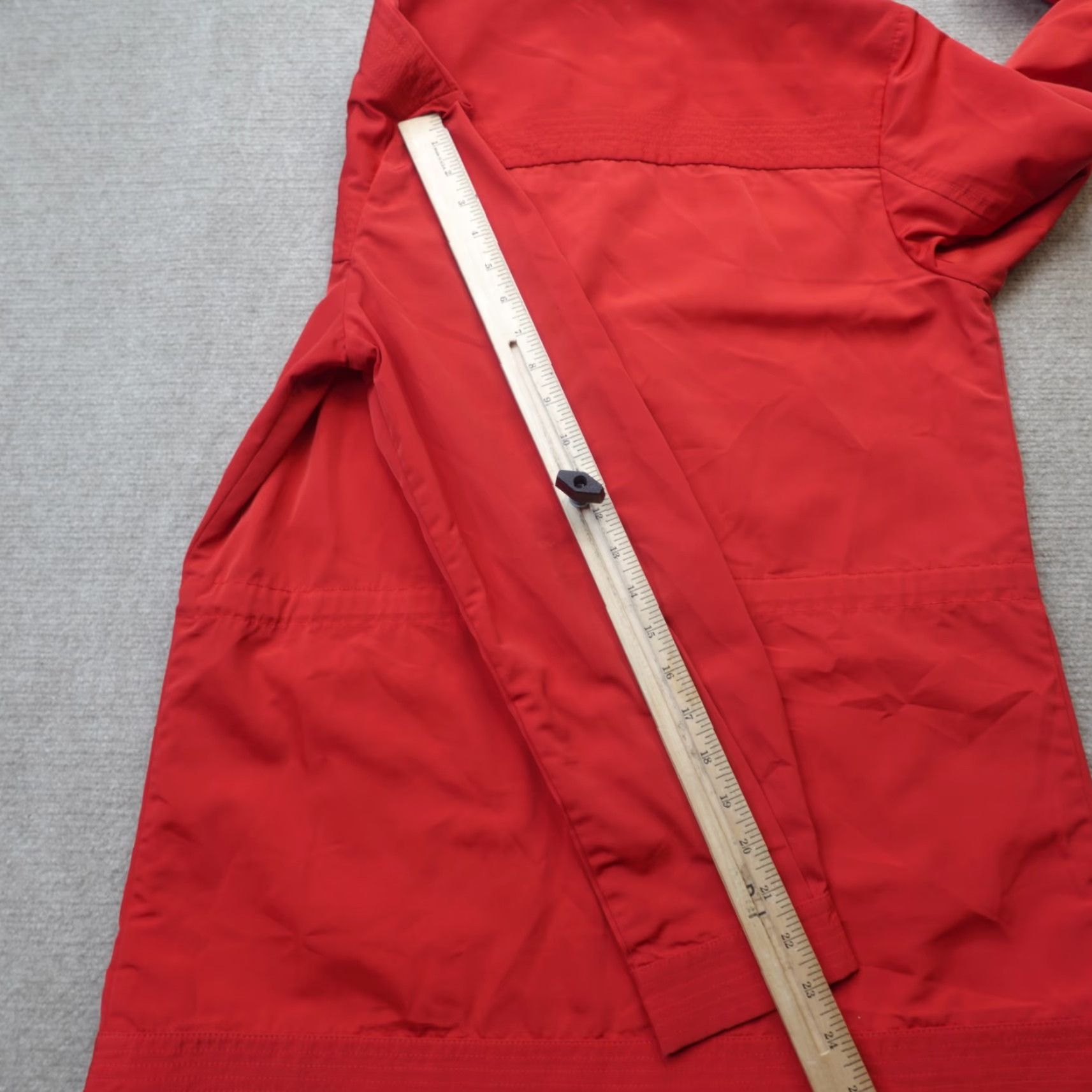 St. John St. John Womens Jacket Full Zip Windbreaker Medium Red Lightweight Casual Mid-Length Windbreaker, Red, M, Womens, Jacket Size M / US 6-8 / IT 42-44 - 7 Thumbnail